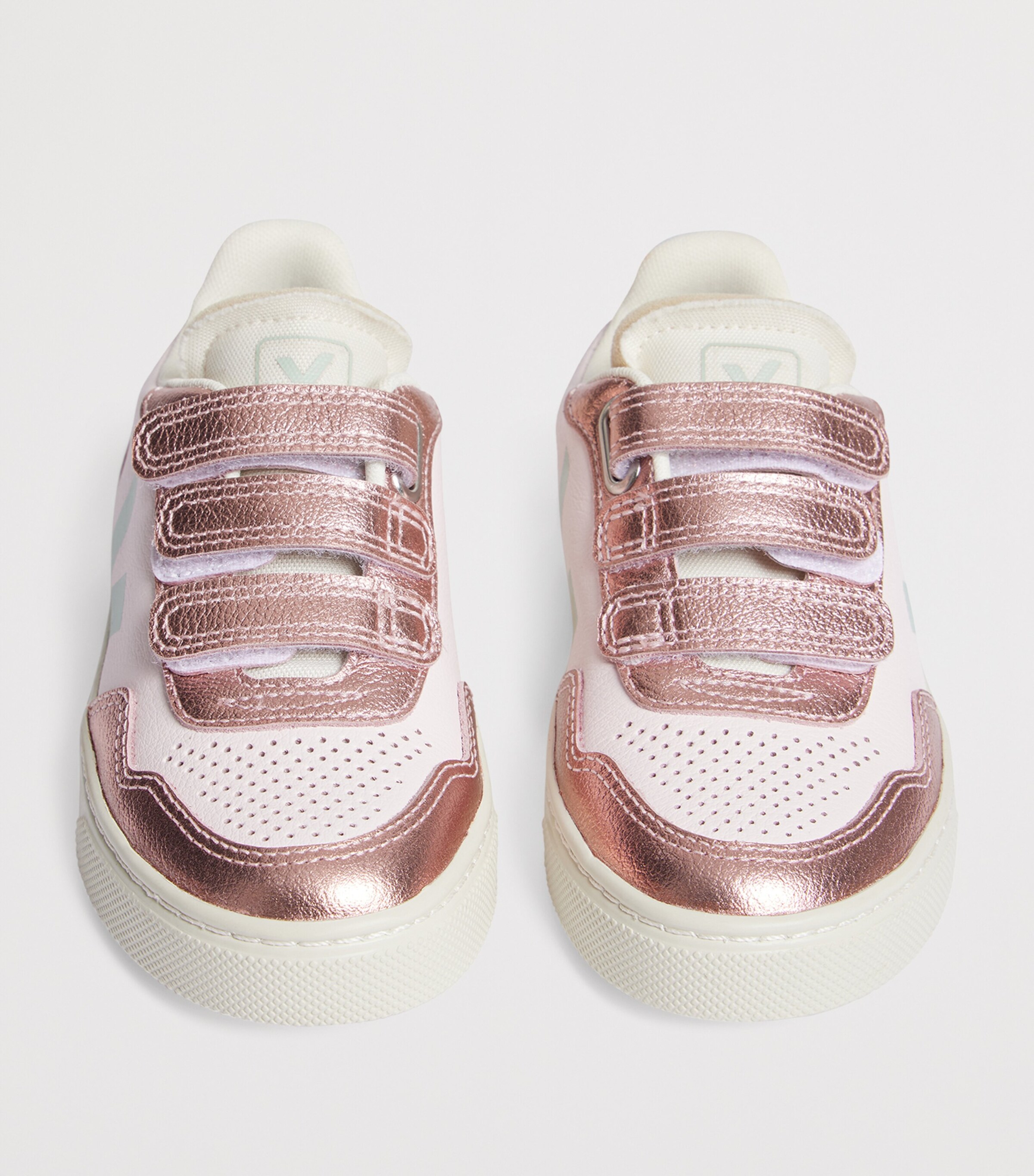 Bonpoint x Veja Leather Sneakers Rose Poudre Image 3
