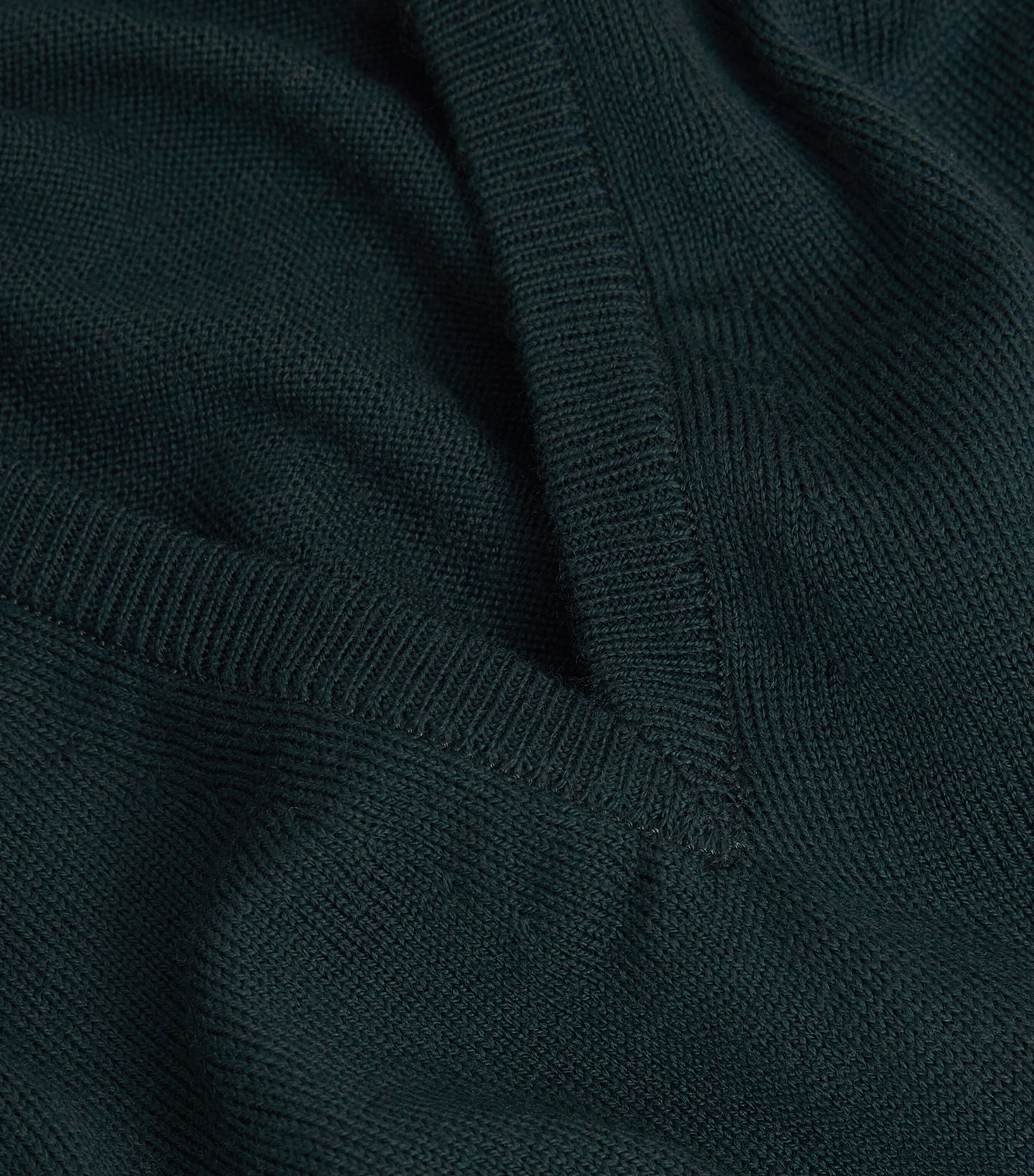 Merino Wool V-Neck Sweater Vest RICHARDSON GREEN Image 5