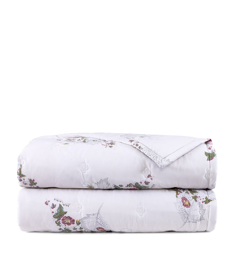 Yves Delorme Jacquard Corolles King Bedcover (250cm x 250cm) Lilac Image 1