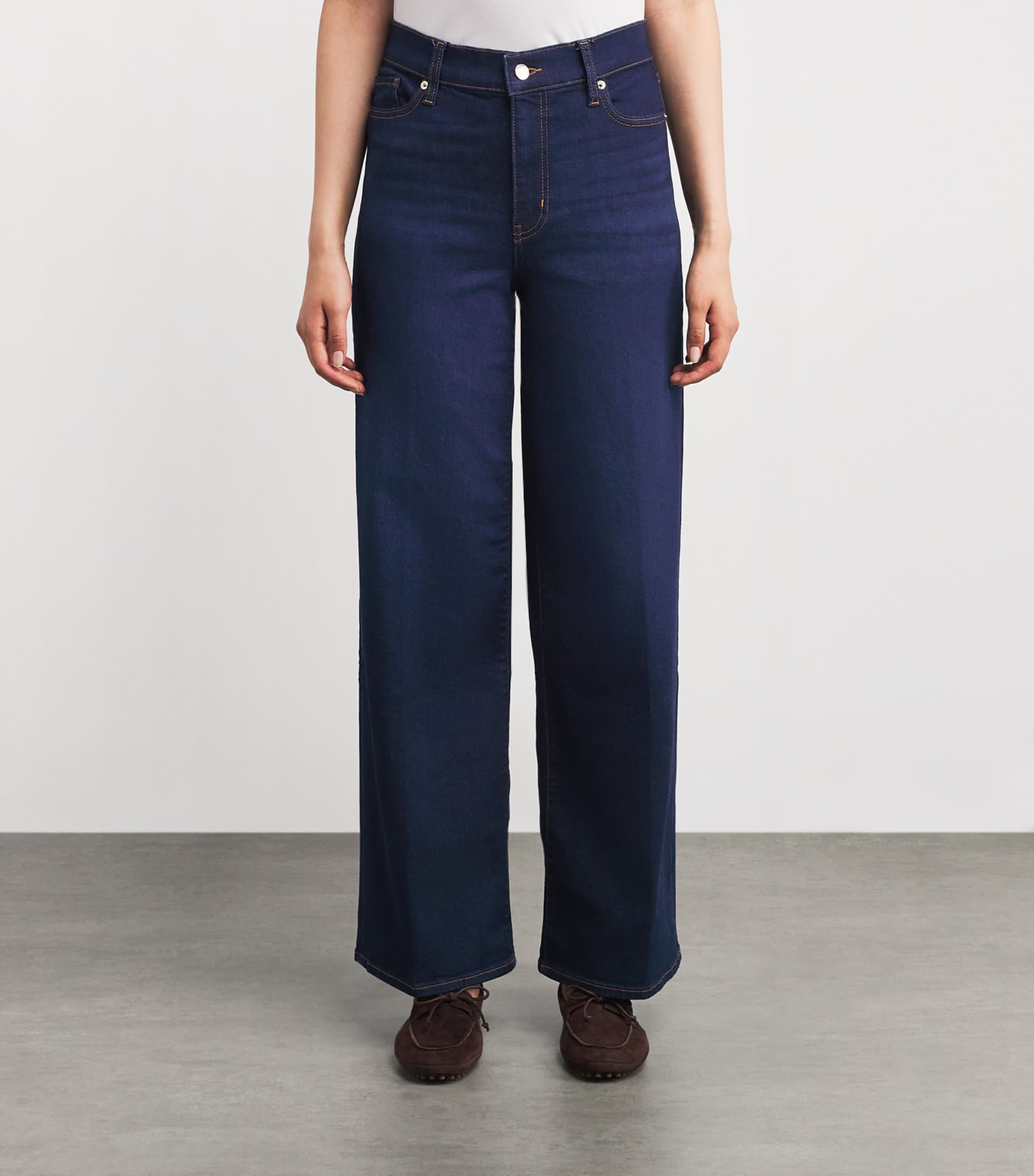 Le Slim Palazzo Wide-Leg Jeans FAIRWAY Image 3