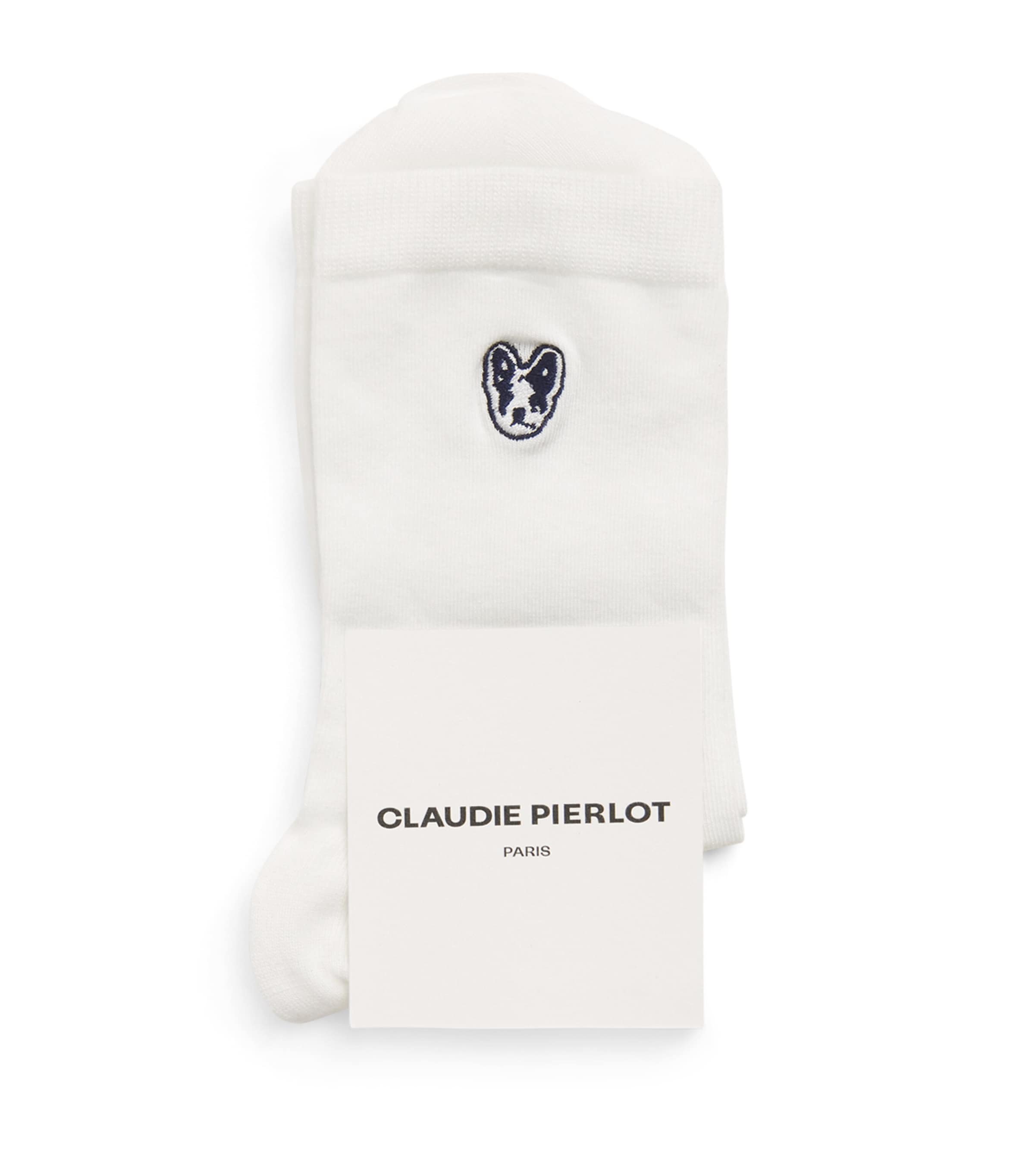 Claudie Pierlot Jacquard-knit Mid-calf Socks In Neutral