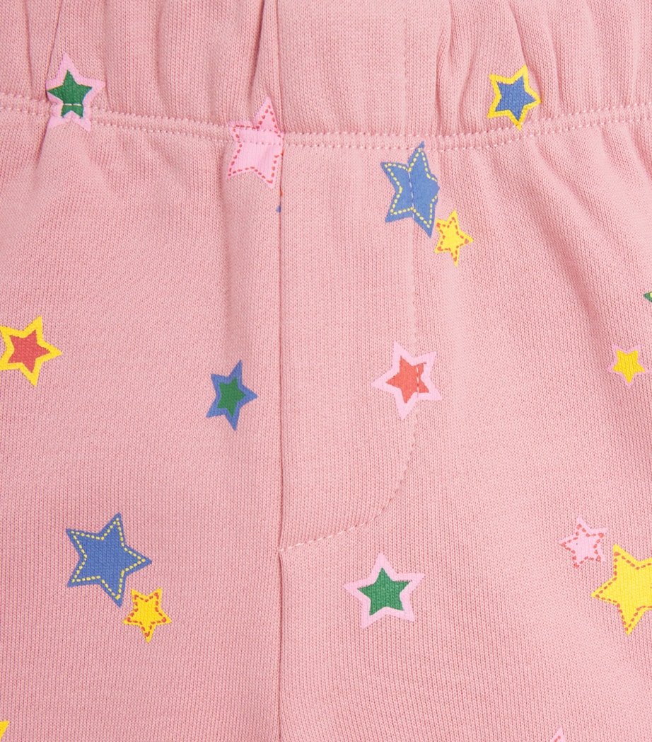 Stella McCartney Kids Cotton Star Sweatpants (6-36 Months) Rosa/multi Image 4