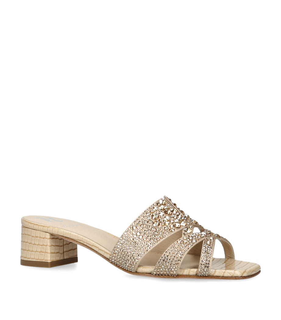 Olympia Heeled Mules 35 GOLD Image 3