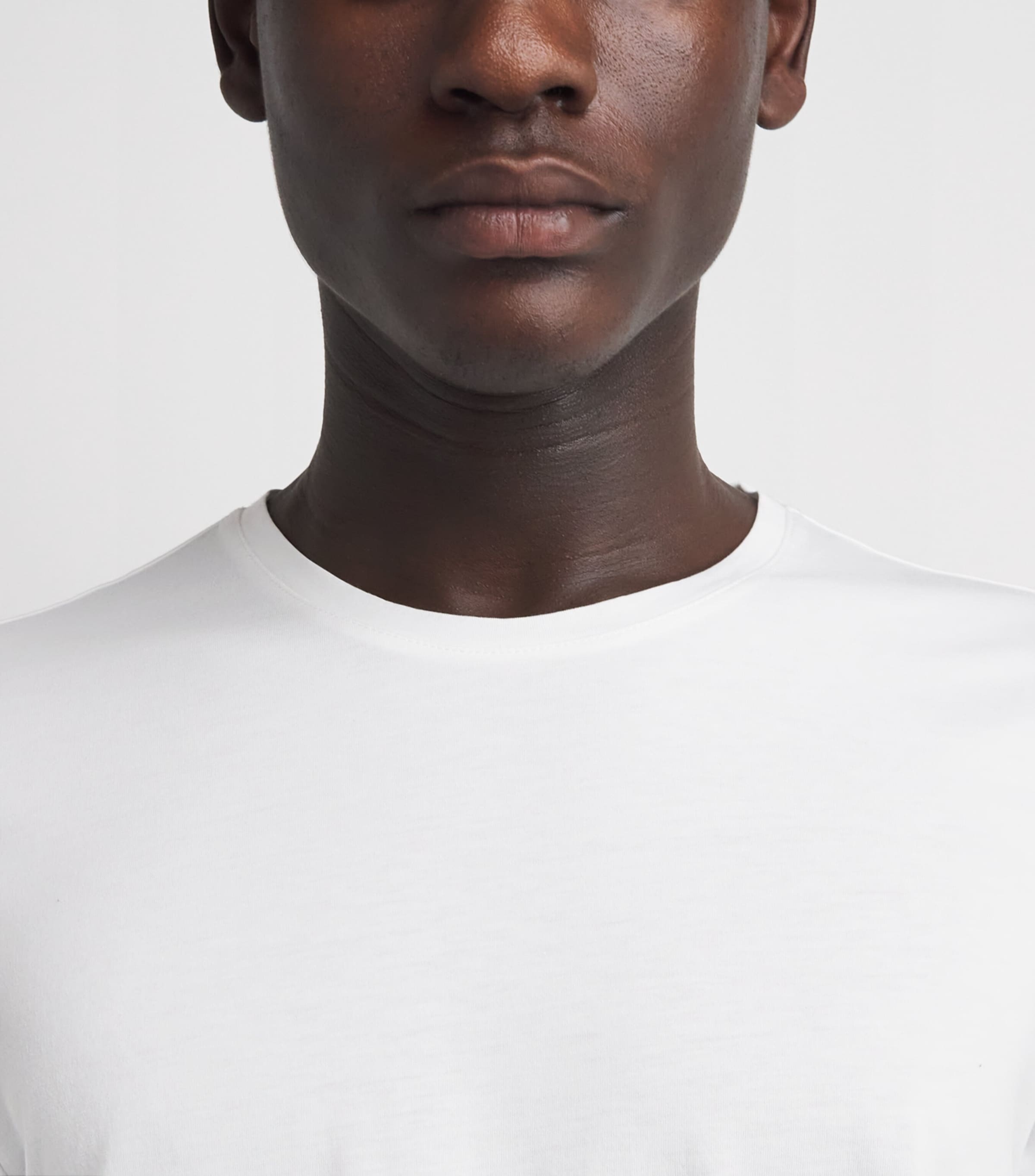 PAIGE Mens Pima Cotton T-Shirt White Image 3