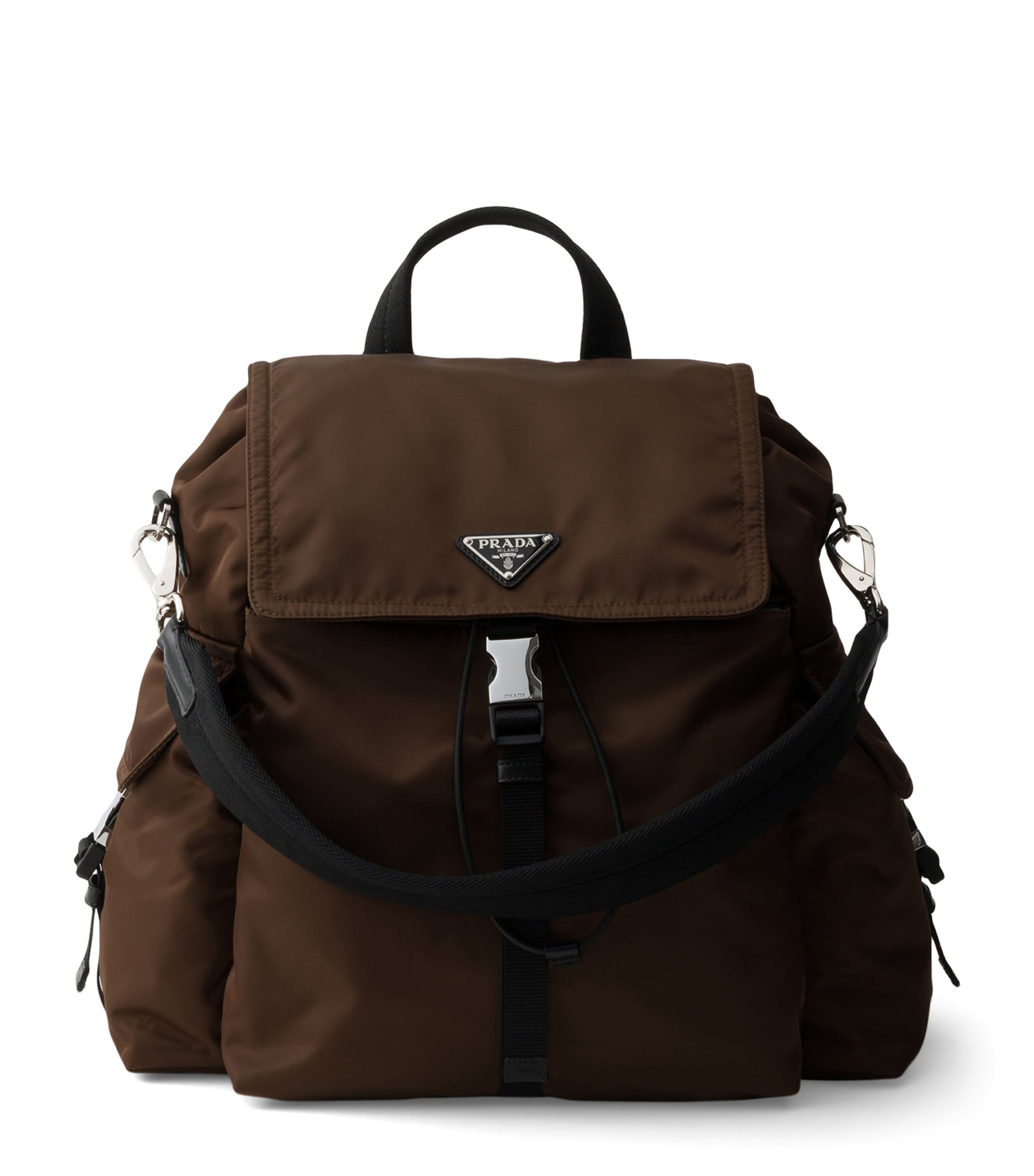 Re-Nylon and Leather Explore Backpack F0038 Image 1