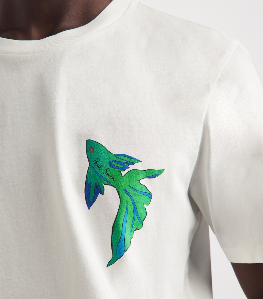Paul Smith Mens Cotton Fish T-Shirt Image 3