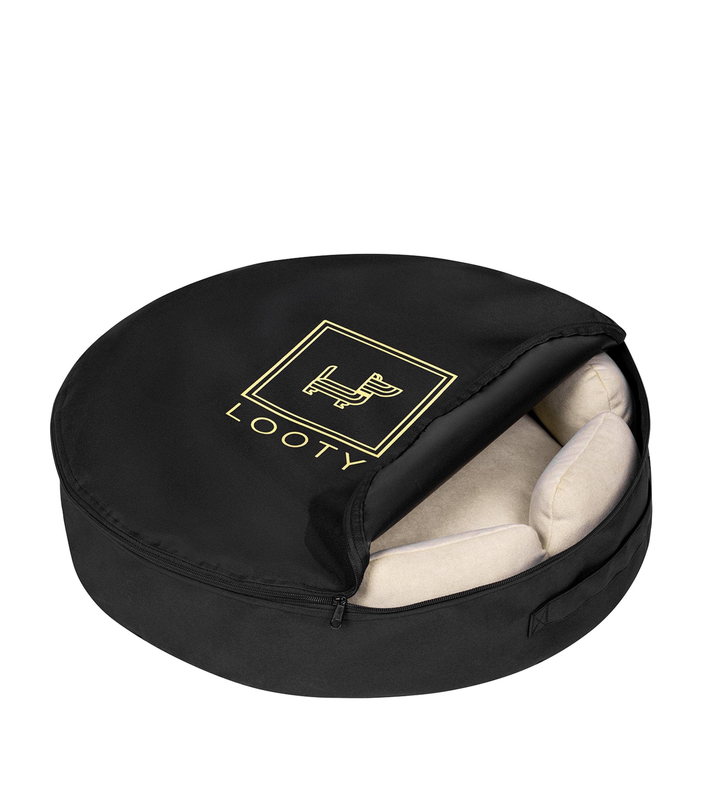 Looty Small Camelia Dog Sofa Beige+gold Image 6