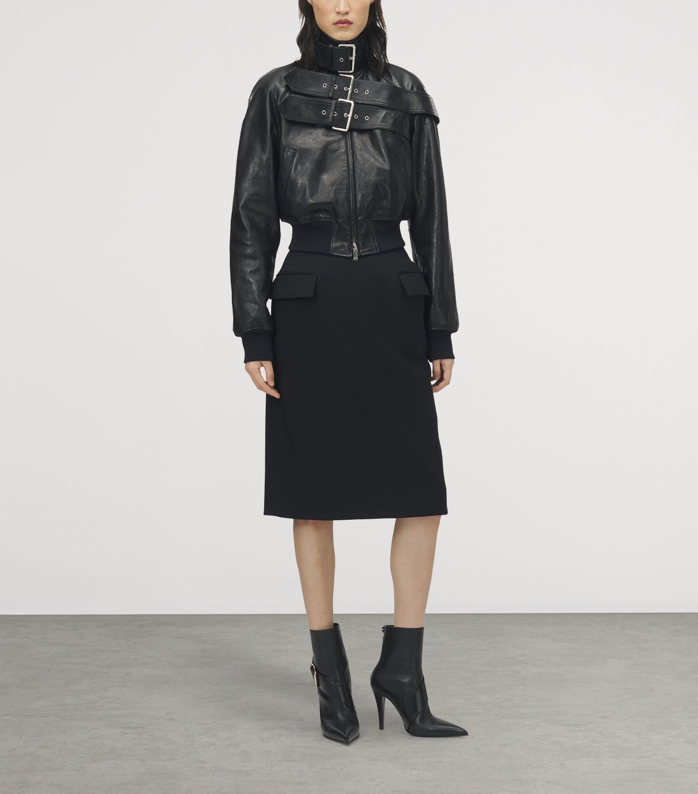 Leather Bomber Jacket 1000 Image 2