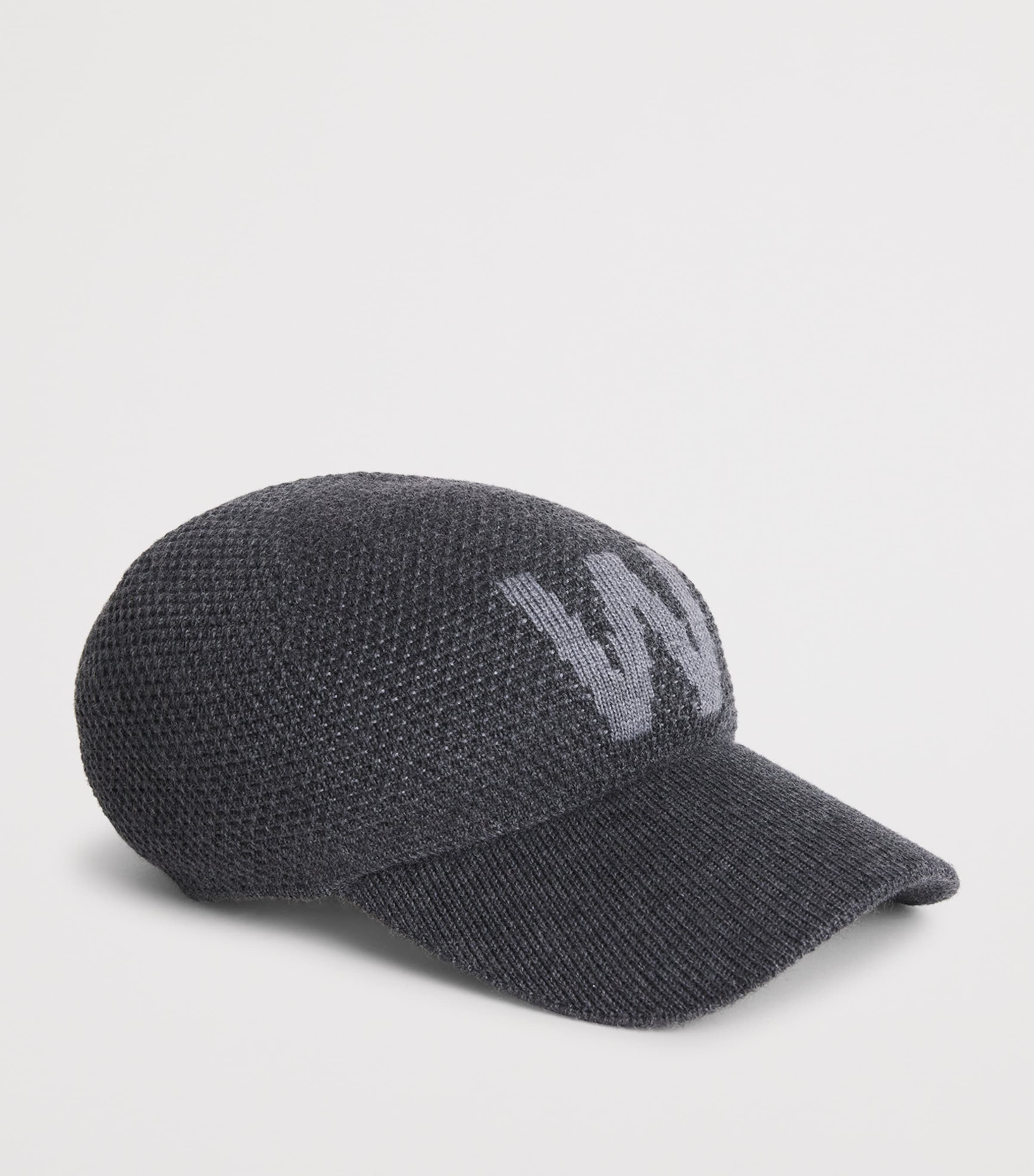 Wool-Blend Knitted Baseball Cap LIGHT GREY Image 2