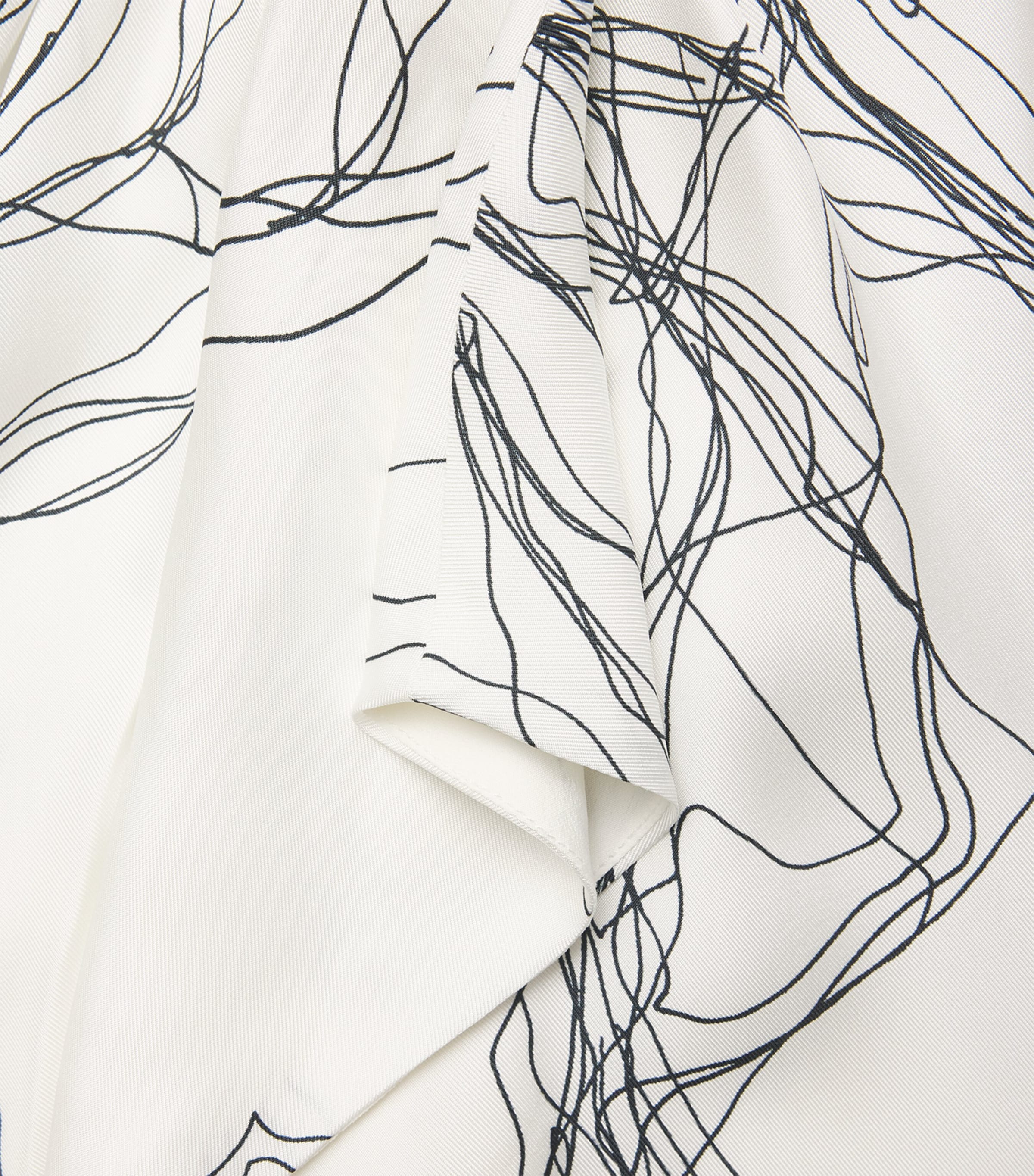 Fabiana Filippi Womens Silk Twill Printed Blouse Bianco Image 6