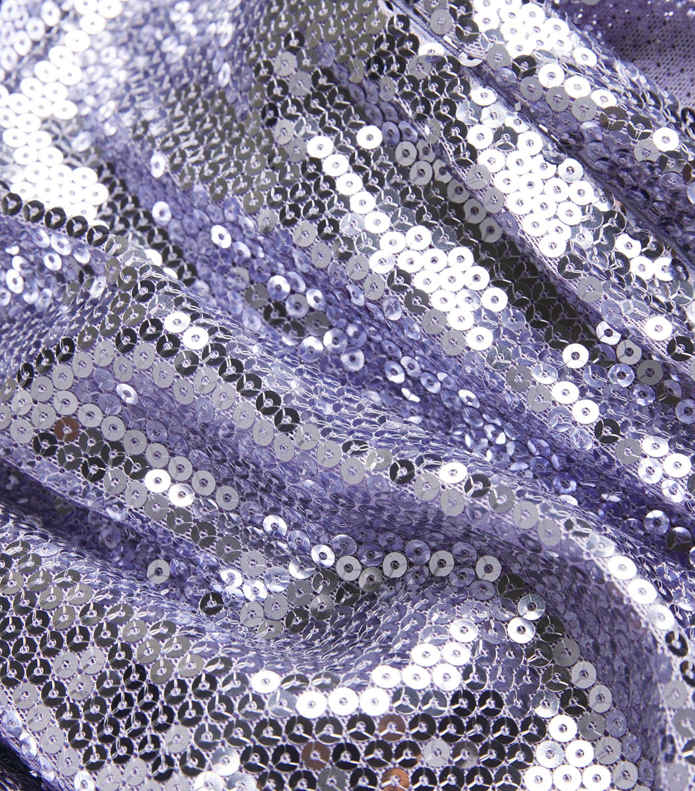 Sequin Asymetric-Drape Gown LILAC Image 2