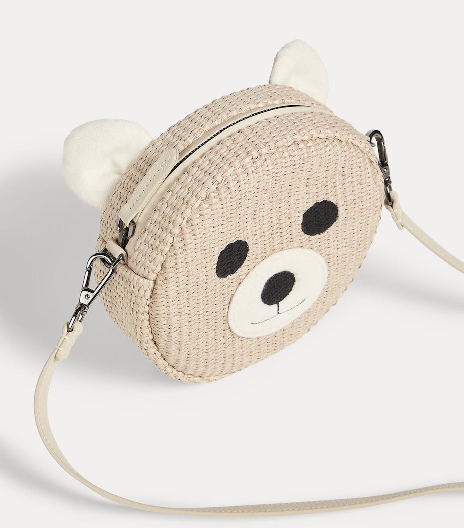 Brunello Cucinelli Kids Raffia Bear Cross-Body Bag Image 2