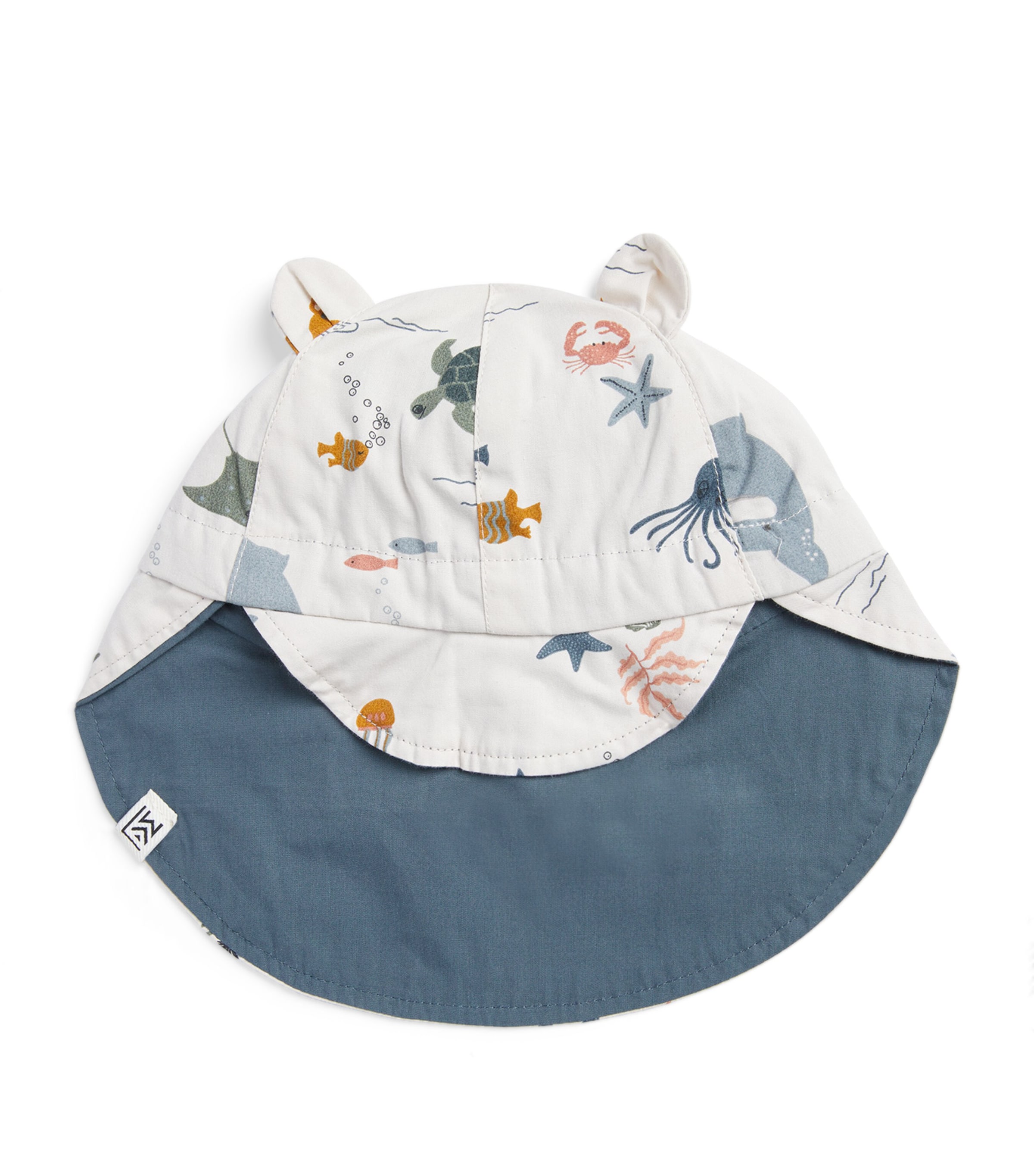 Liewood Kids' Organic Cotton Reversible Sunhat In White