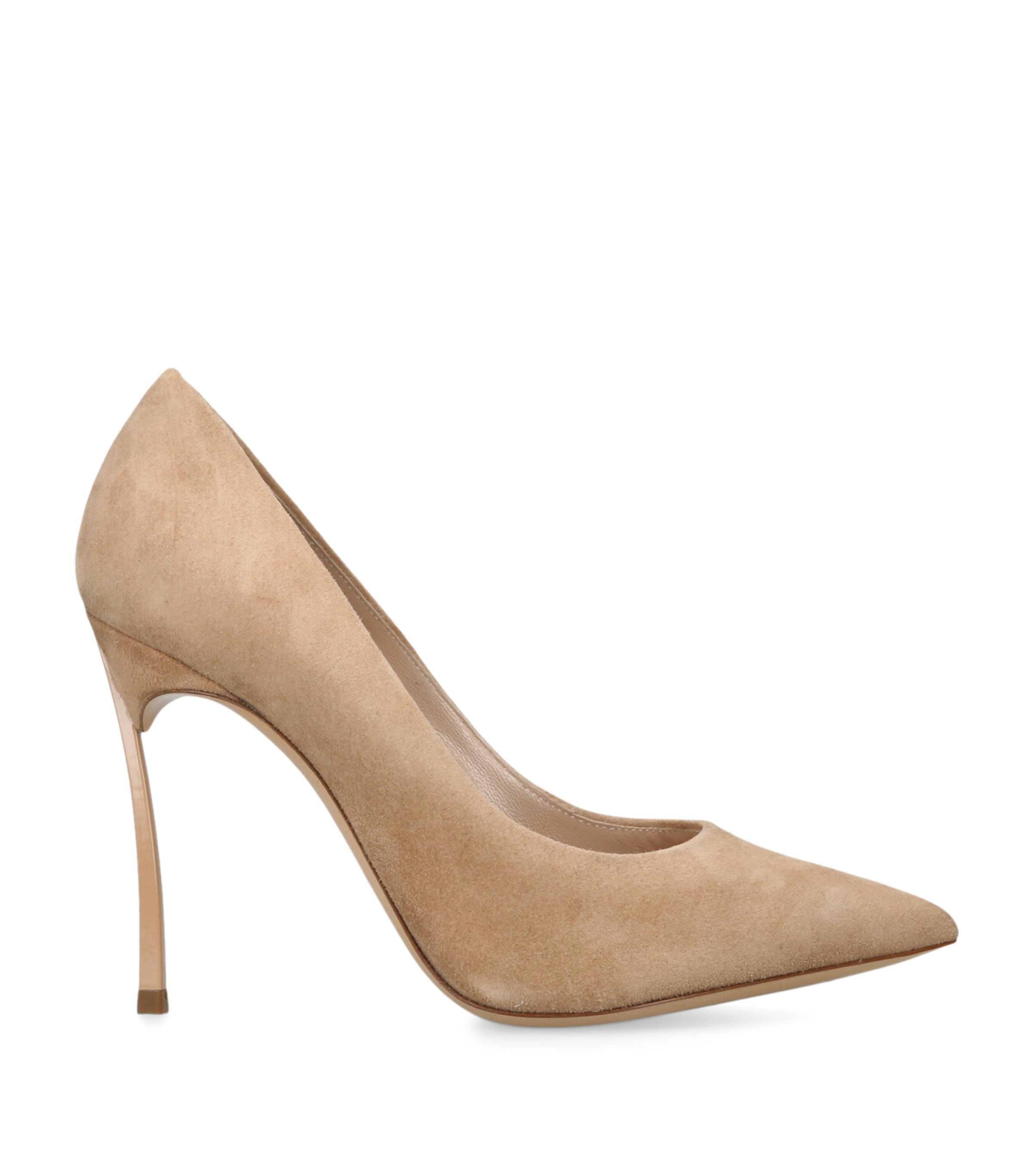 Casadei Suede Blade Pumps 105 In Neutral