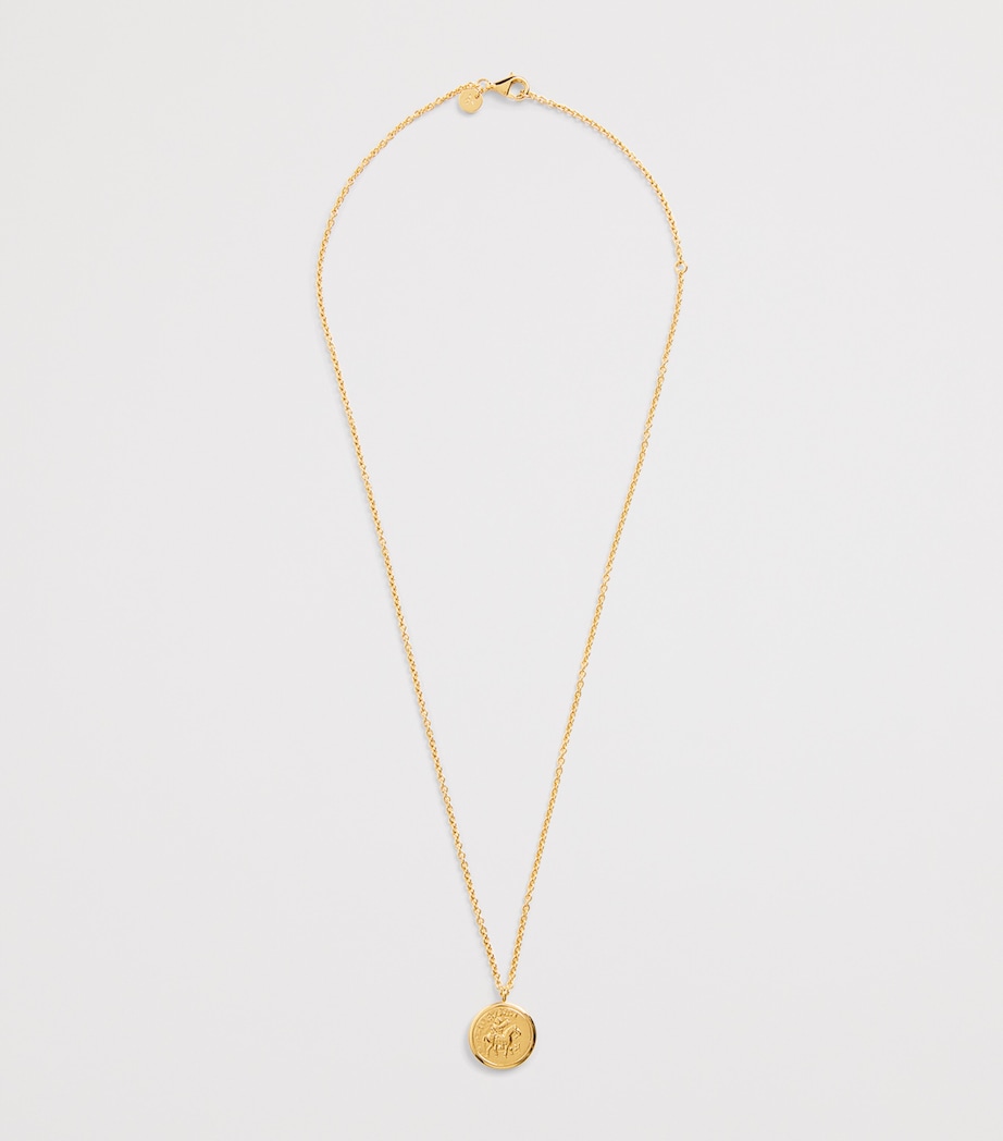 Gold-Plated Sterling Silver Coin Necklace GOLD Image 3