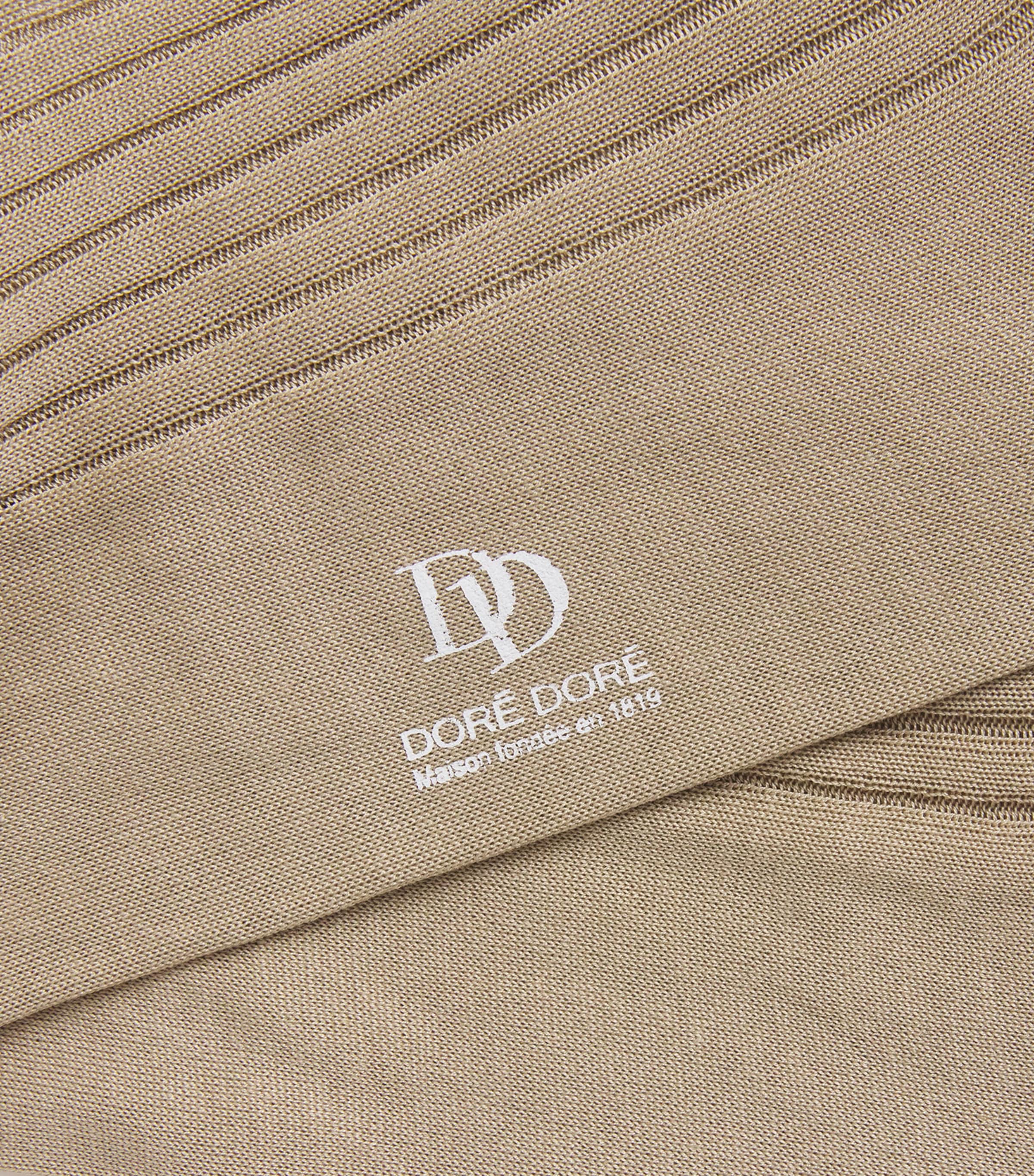 Doré Doré Mens Cotton Rib-Knit Socks Cordage Image 2