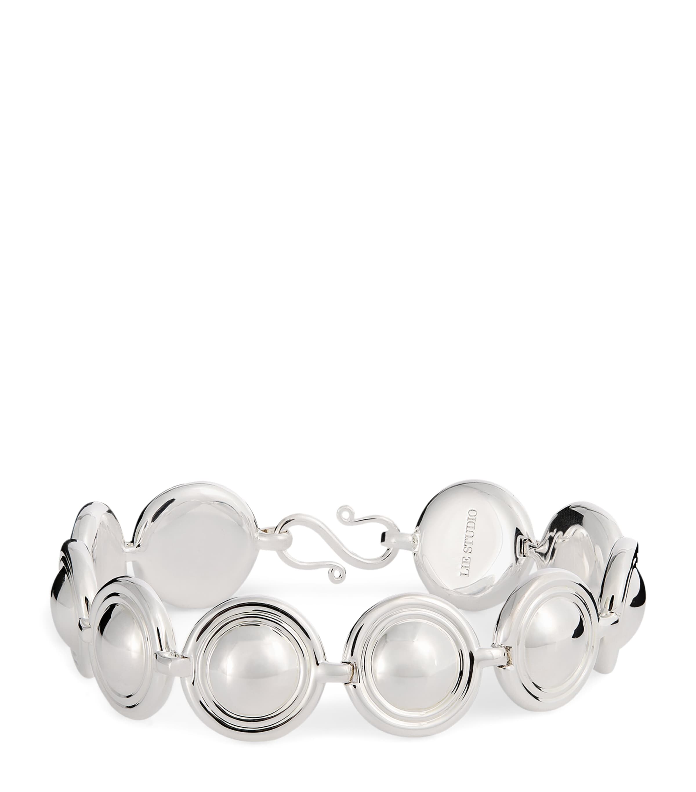 Lie Studio Sterling Silver-plated Liv Bracelet In Metallic