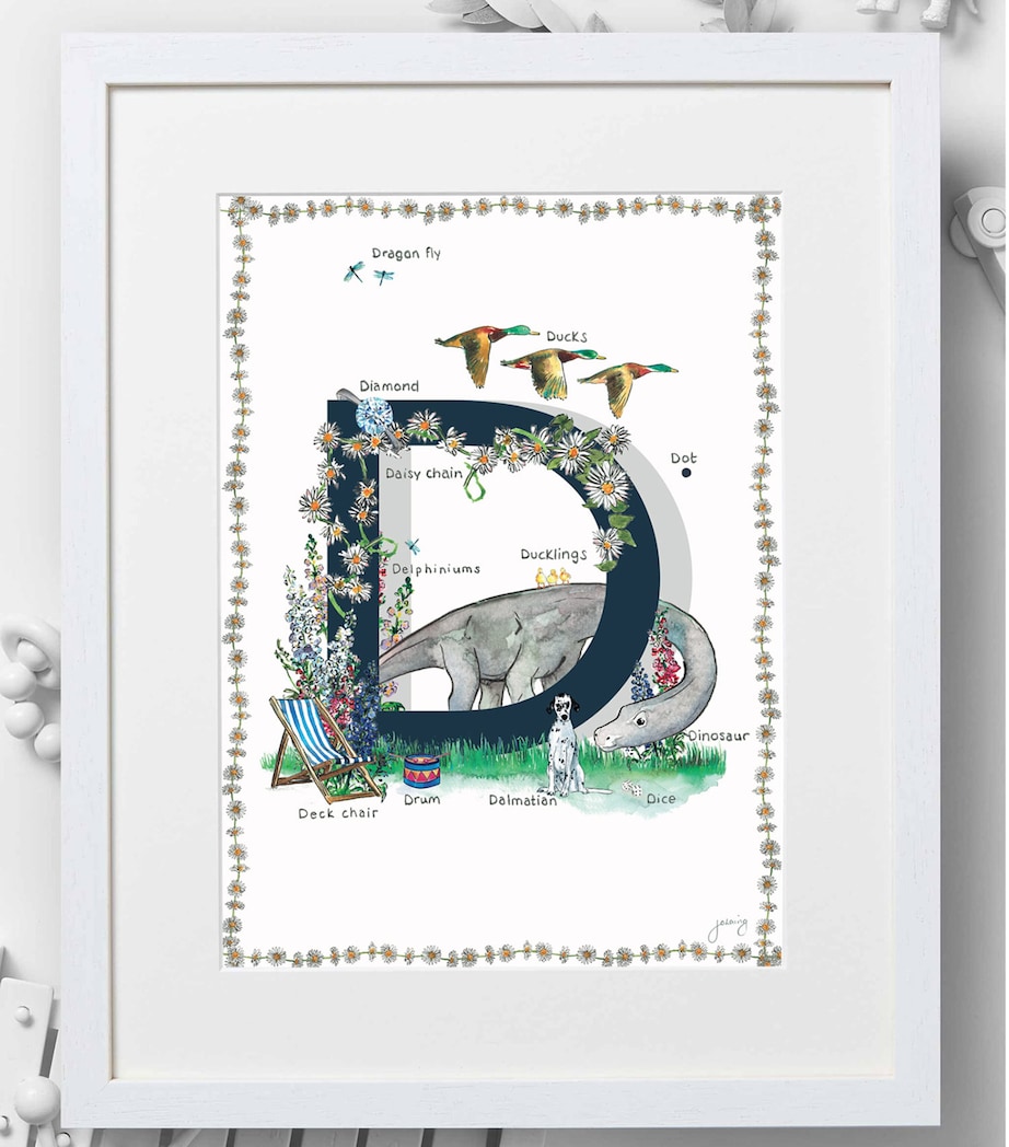 A4 Letter Print NAVY Image 2