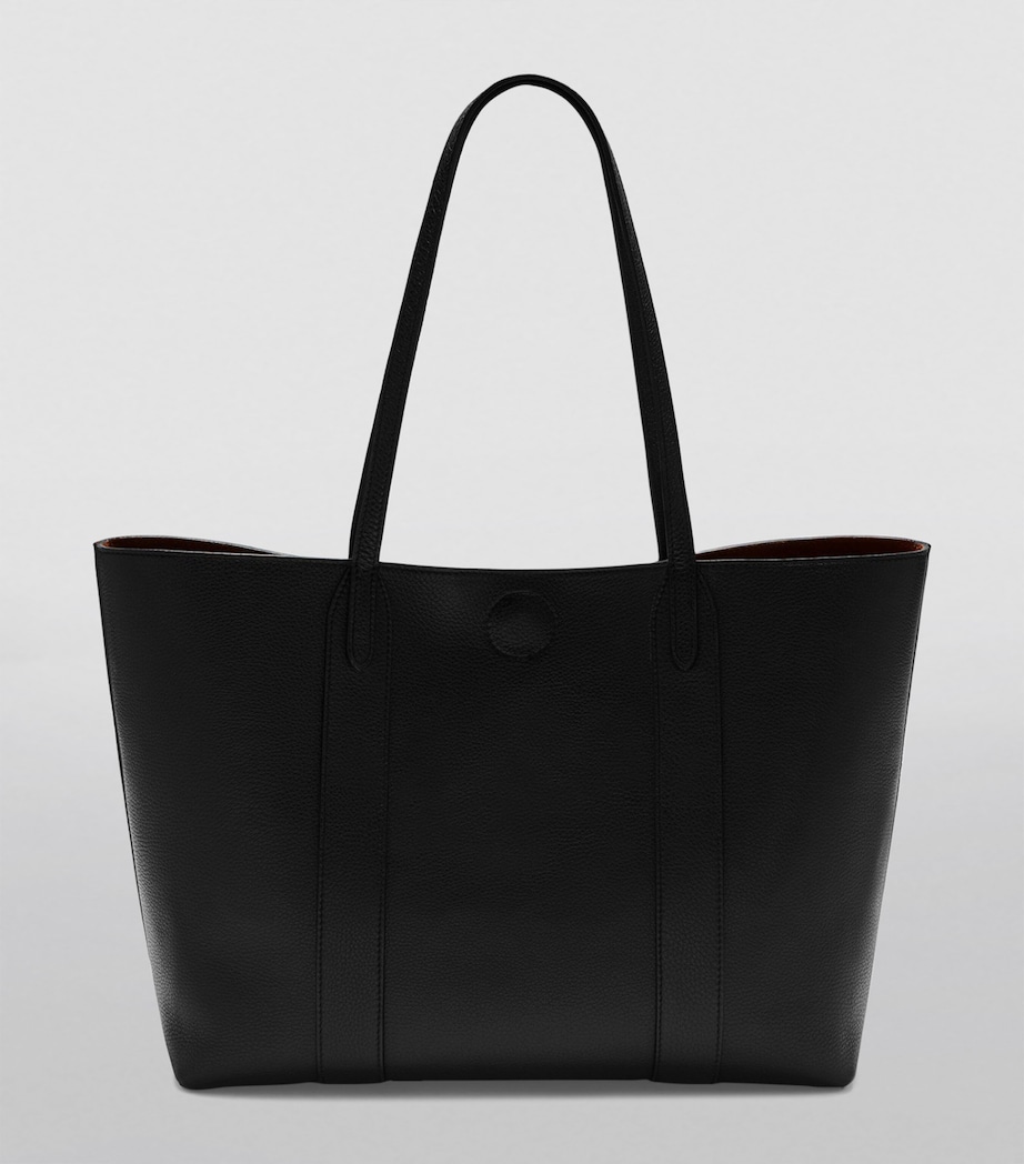 Leather Bayswater Tote Bag BLACK-OAK Image 4