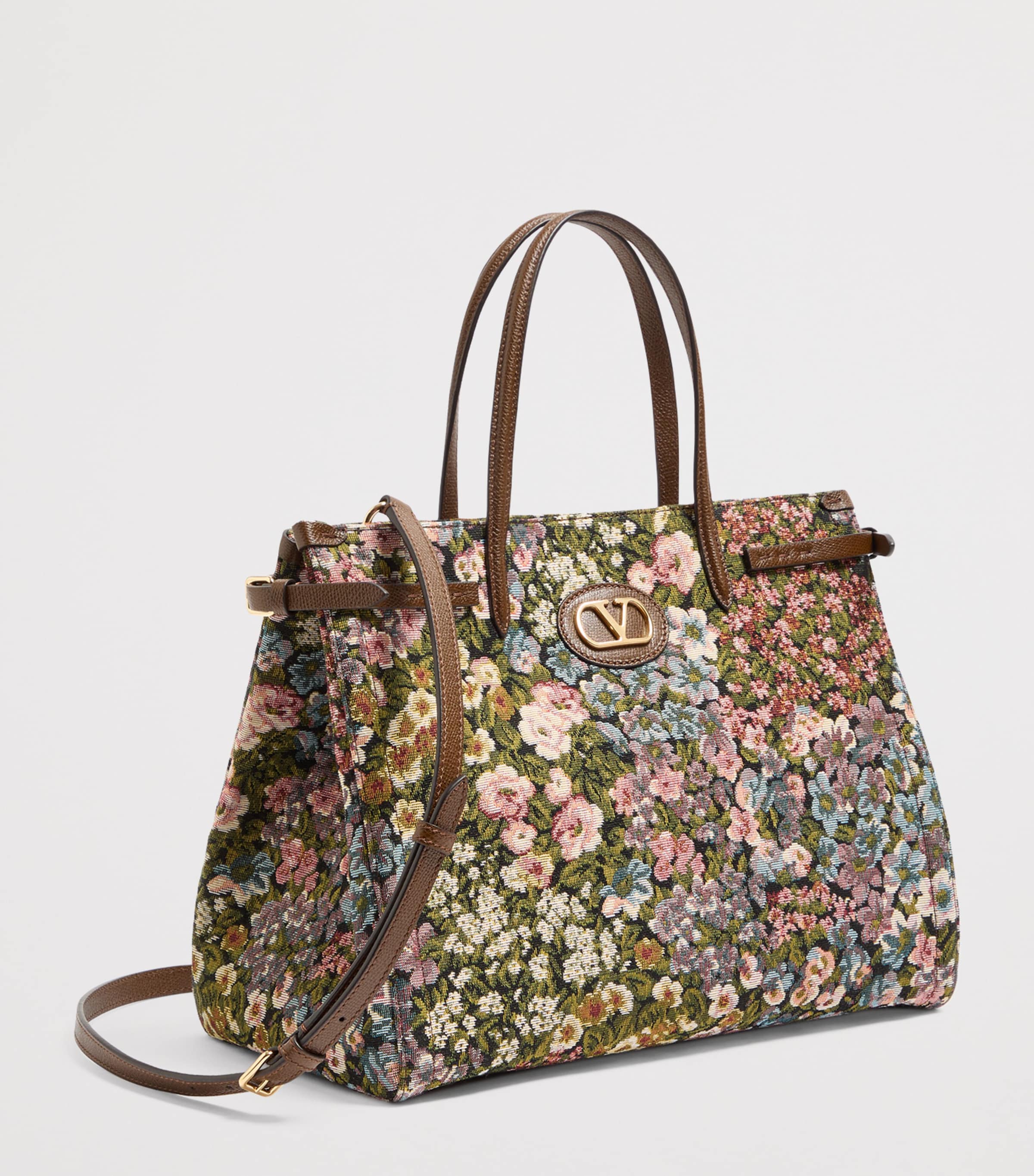 Medium Floral Antibes Tote Bag R9H Image 6