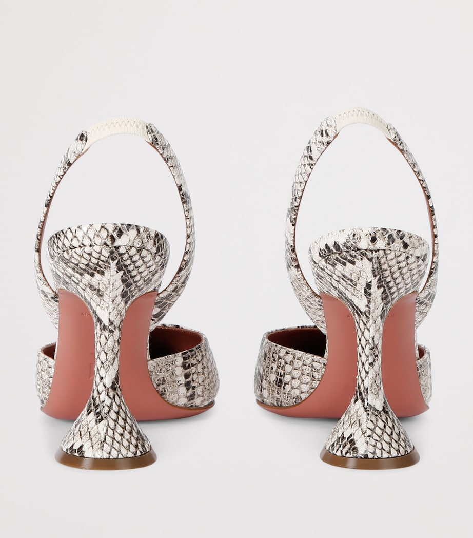 Snake Print Holli Slingback Pumps 95 BEIGE COMB Image 2