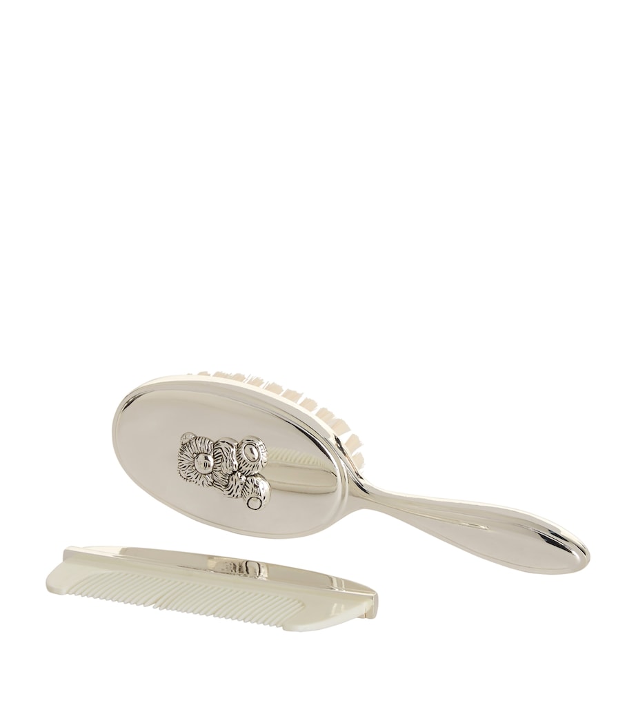 Silver Plated Brush And Comb Set Image 3