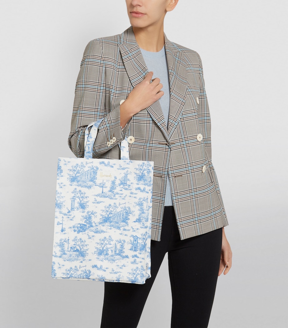 Medium Toile Shopper Bag BLUE Image 9