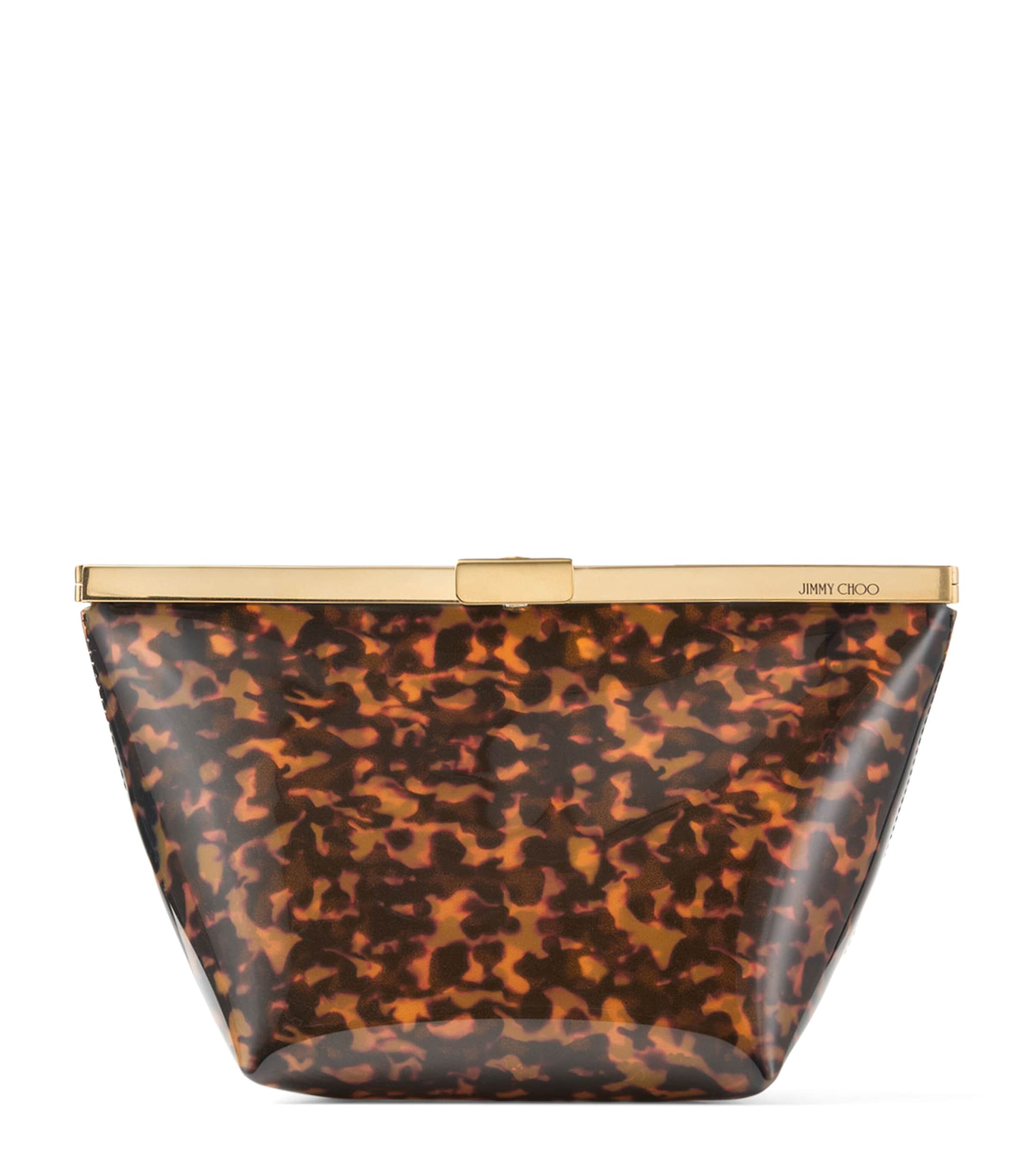 Jimmy Choo Tortoiseshell Ganache Clutch Bag Tortoiseshell Image 1