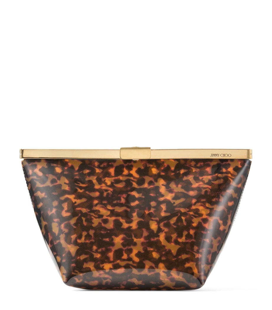 Jimmy Choo Tortoiseshell Ganache Clutch Bag Tortoiseshell Image 1