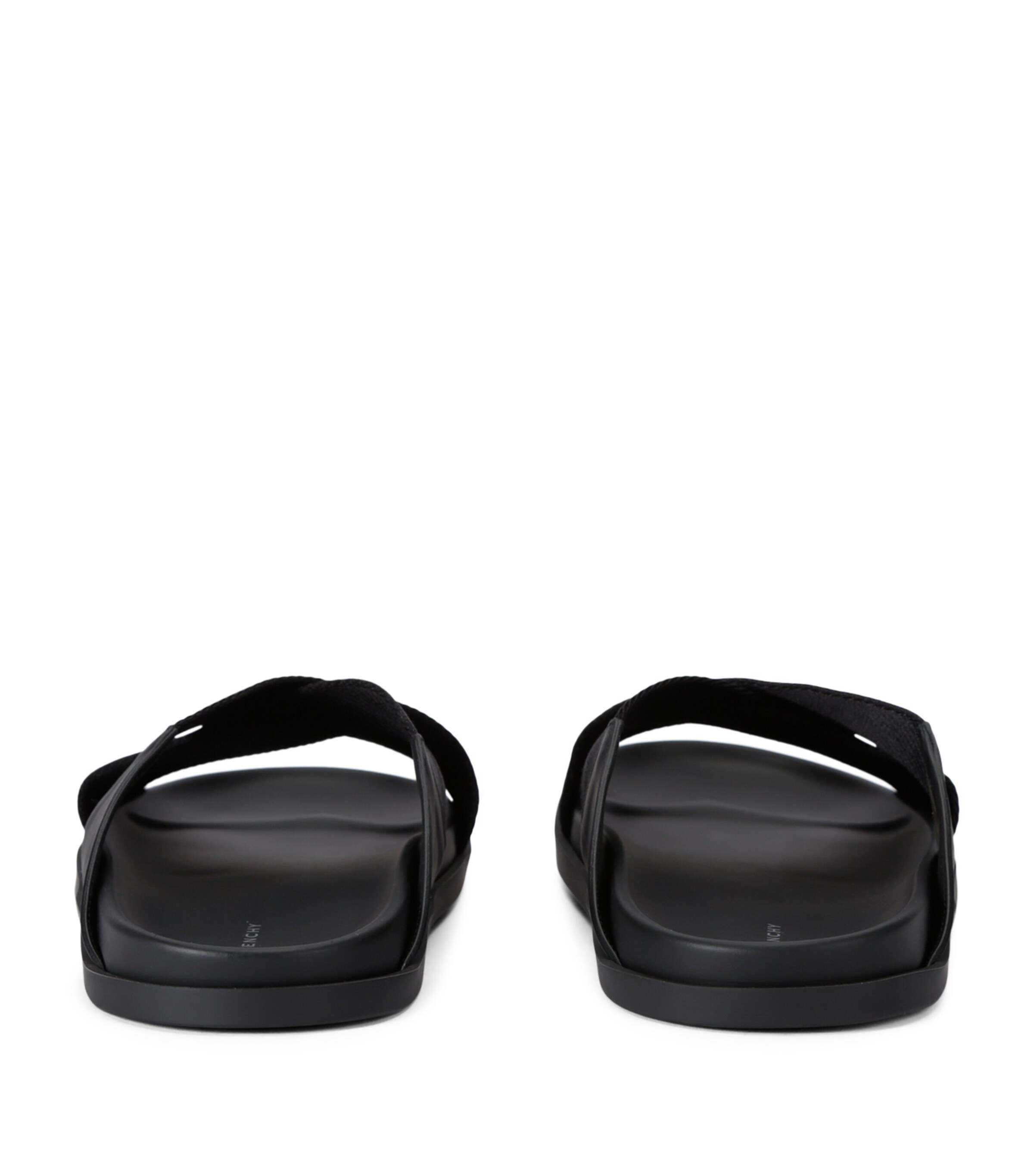 Leather G Plage Slides BLACK Image 2