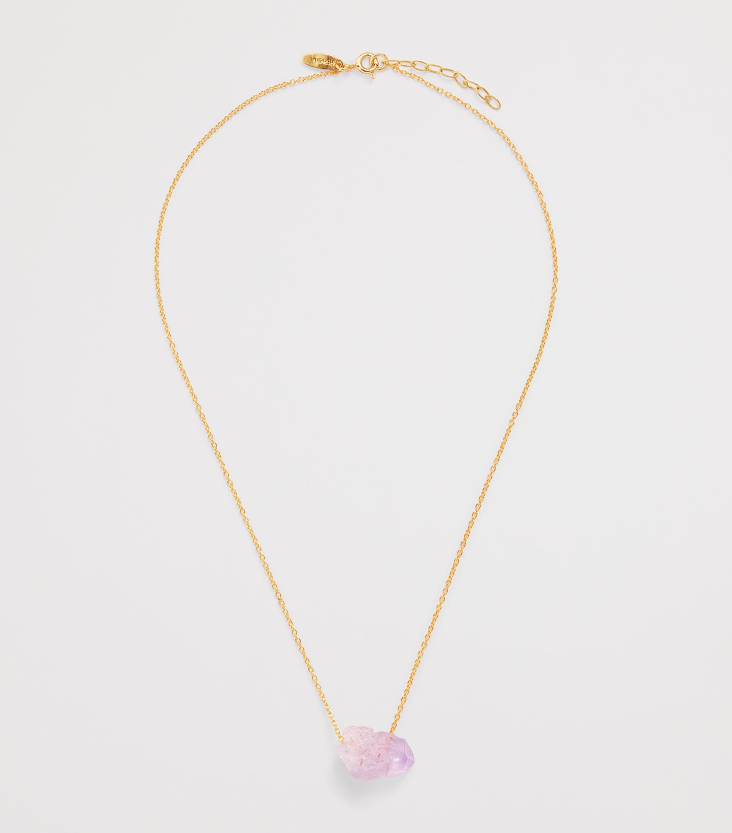 Gold-Plated and Amethyst Lukumaki Necklace AMETHYST Image 3