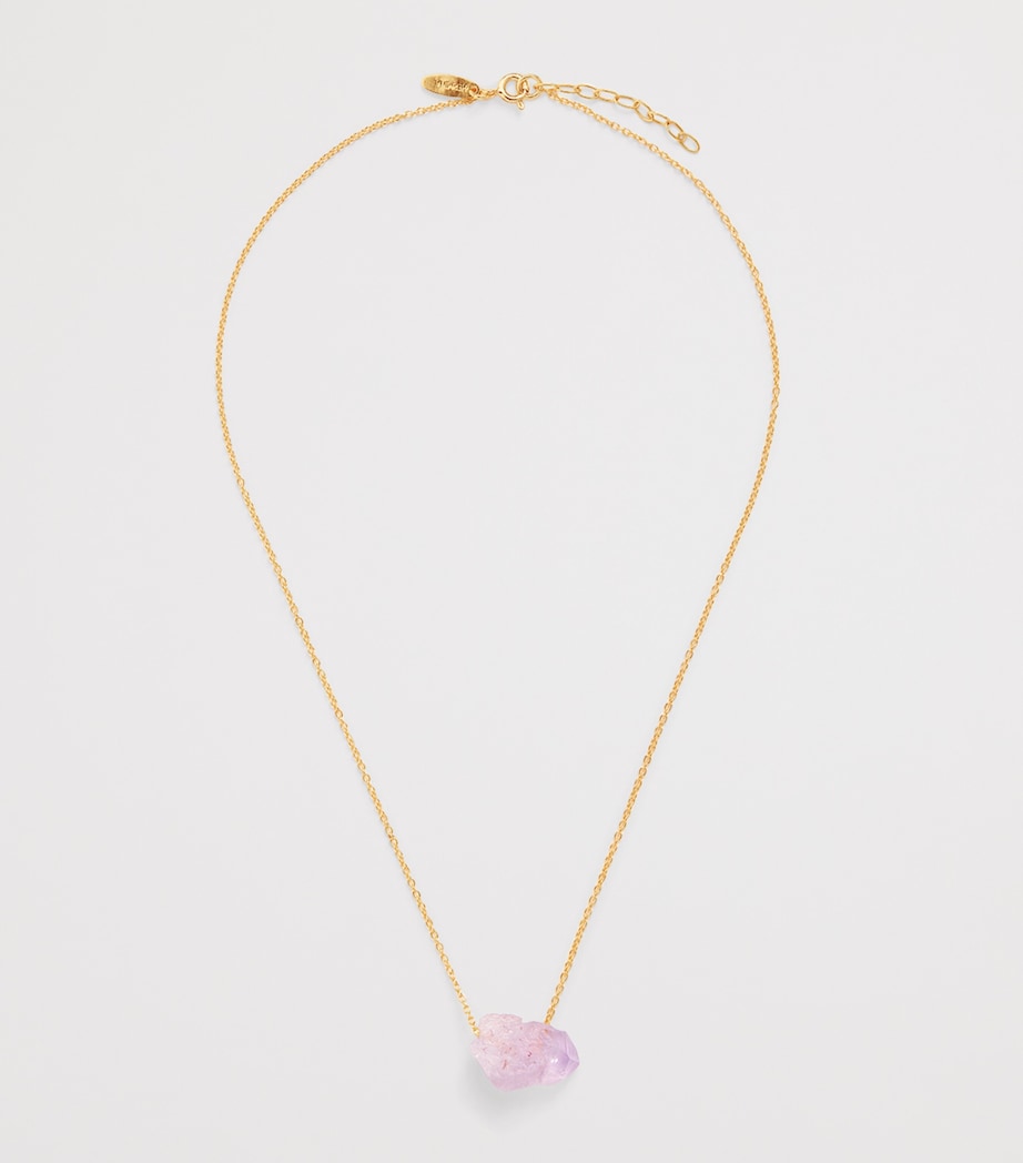 Gold-Plated and Amethyst Lukumaki Necklace AMETHYST Image 3