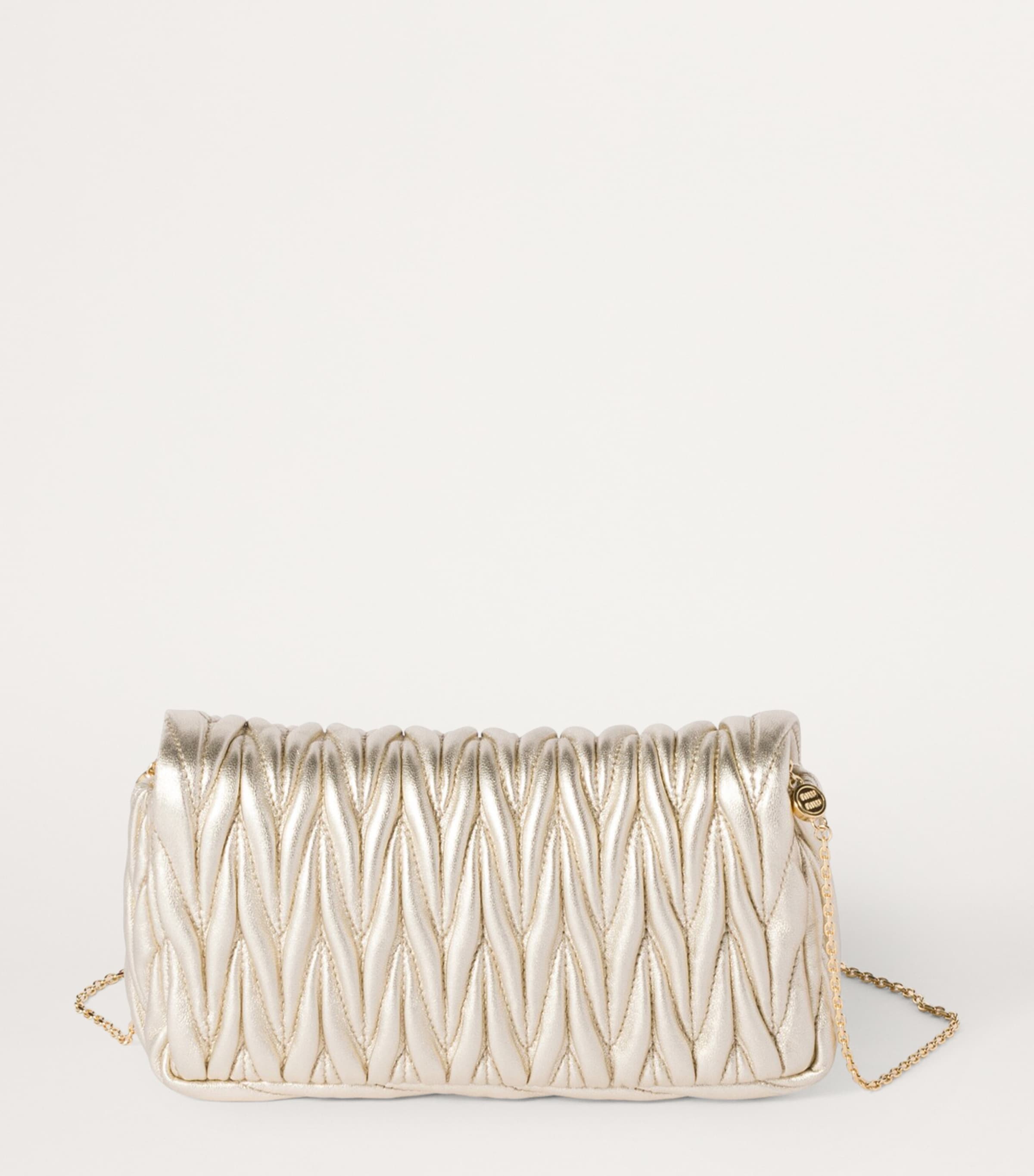 Mini Matelassé Leather Shoulder Bag F0846 Image 3