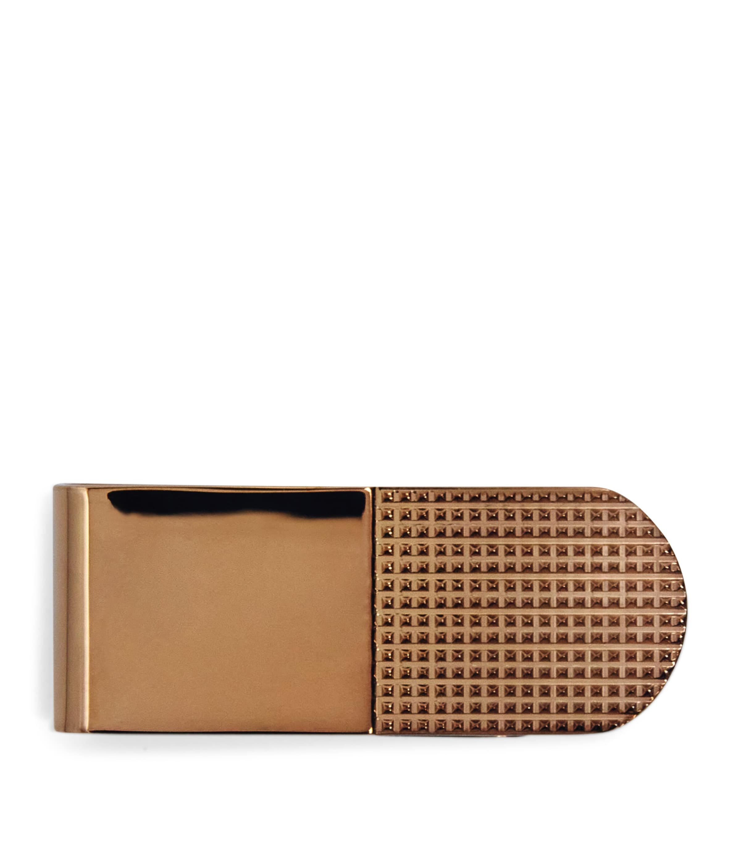 Giorgio Armani Bronze-plated Sterling Silver Money Clip In Brown