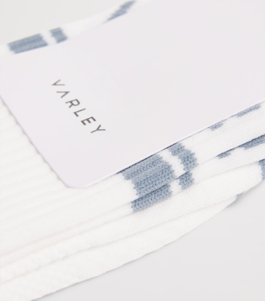 Varley Womens Active Astley Socks White / Ash Blue Image 2