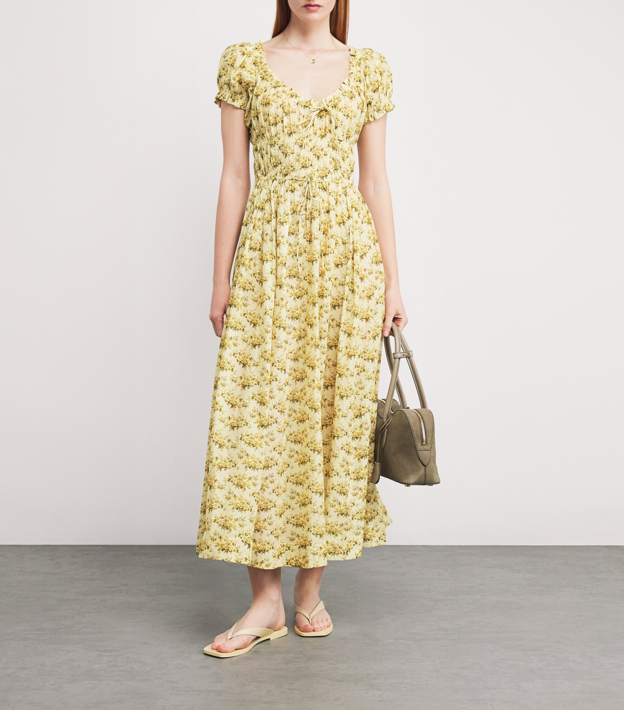 Organic Cotton Ashlynn Maxi Dress CITRON ROSIER FLORAL Image 2