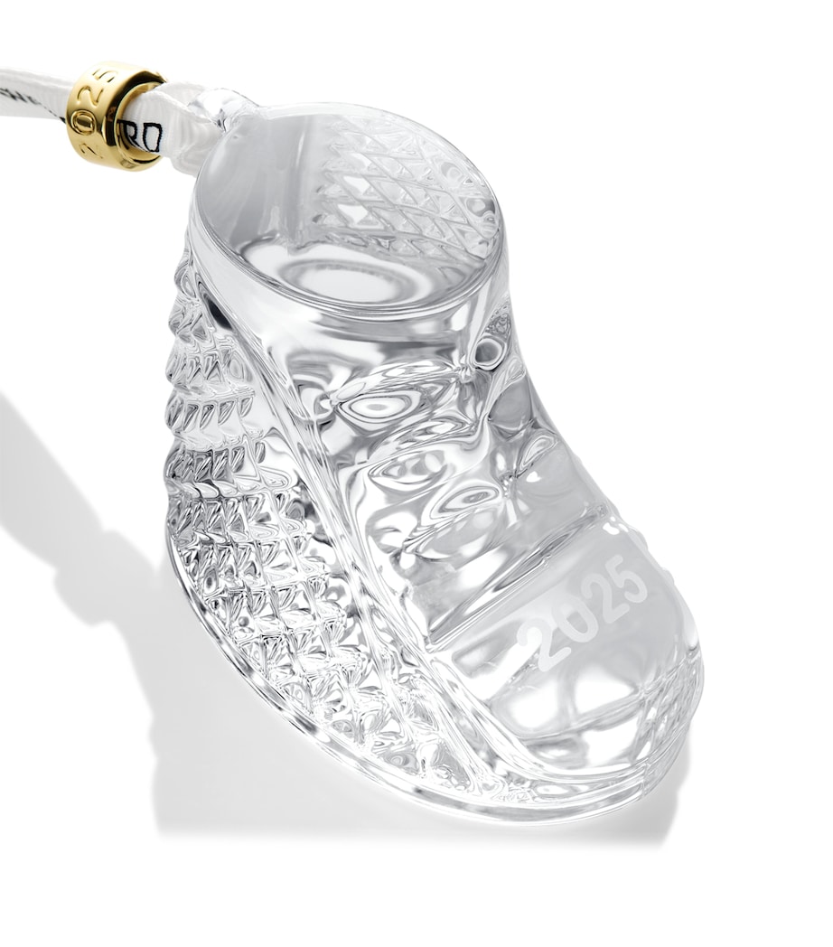 Crystal Baby's First Boot Tree Decoration 2025 CLEAR Image 4