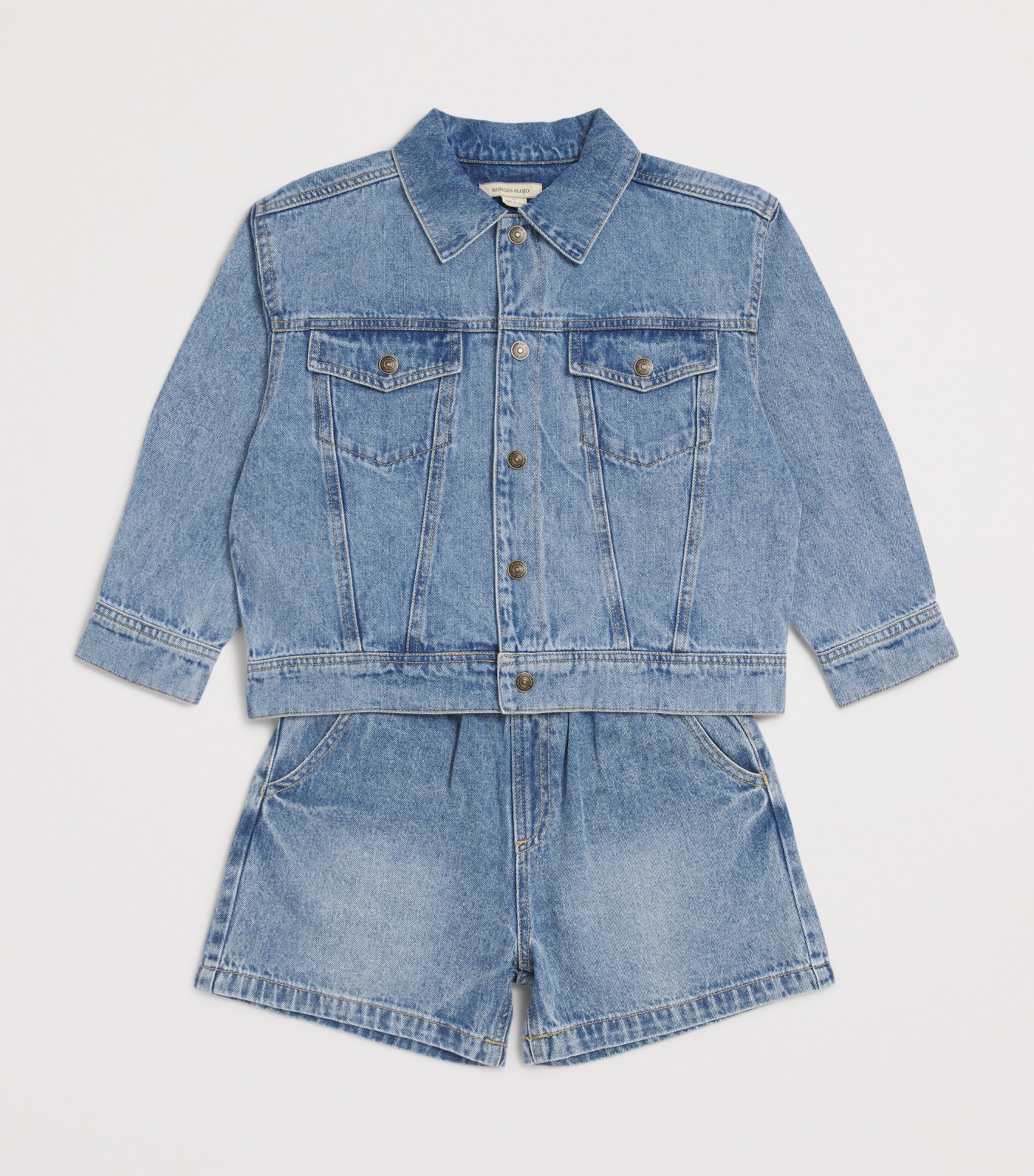 KONGES SLOJD Magot Denim Jacket (18 Months-10 Years) Denim Image 3