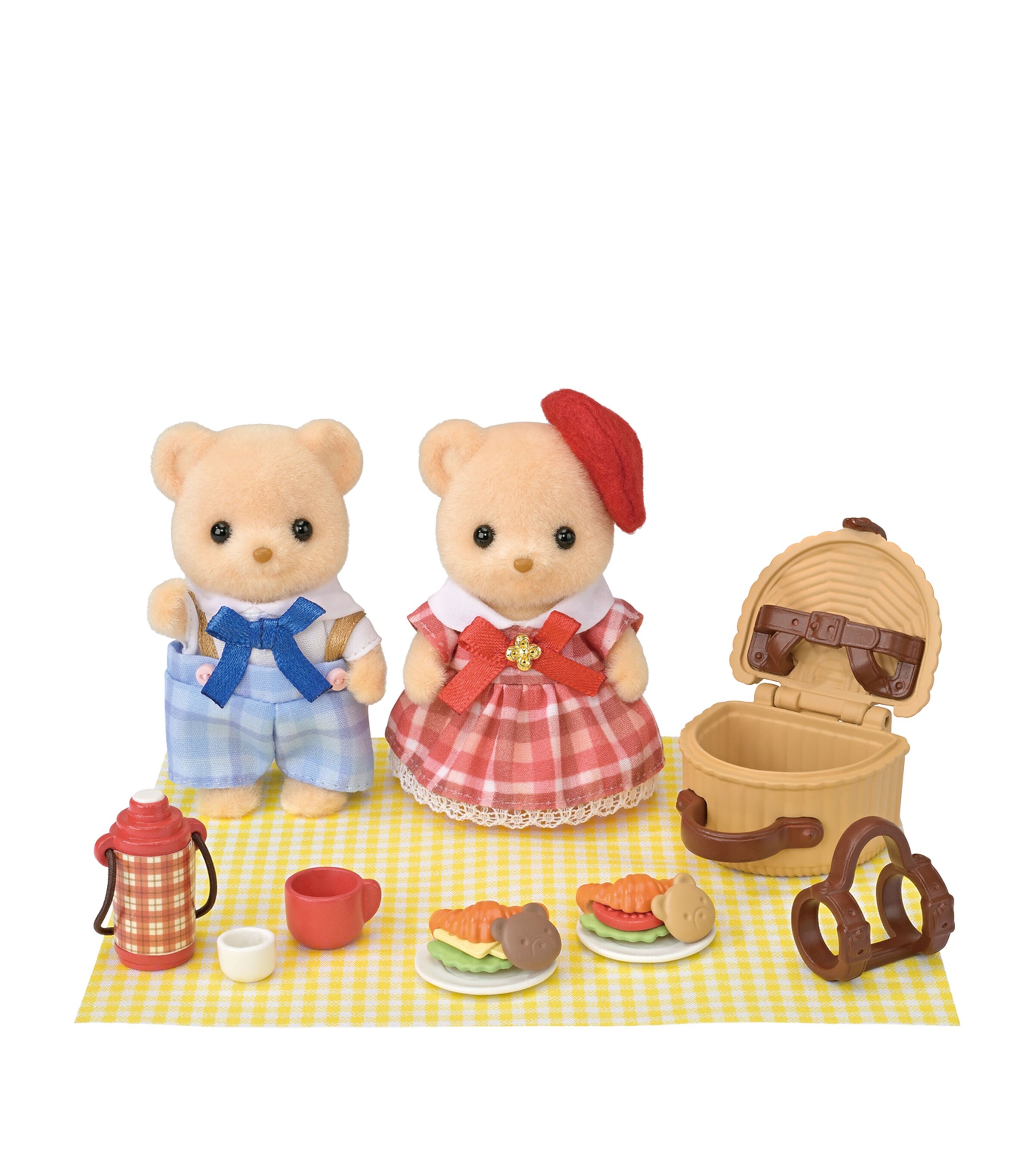 Sylvanian Families Biscuit Bear Sister and Brother Delicious Picnic Image 2