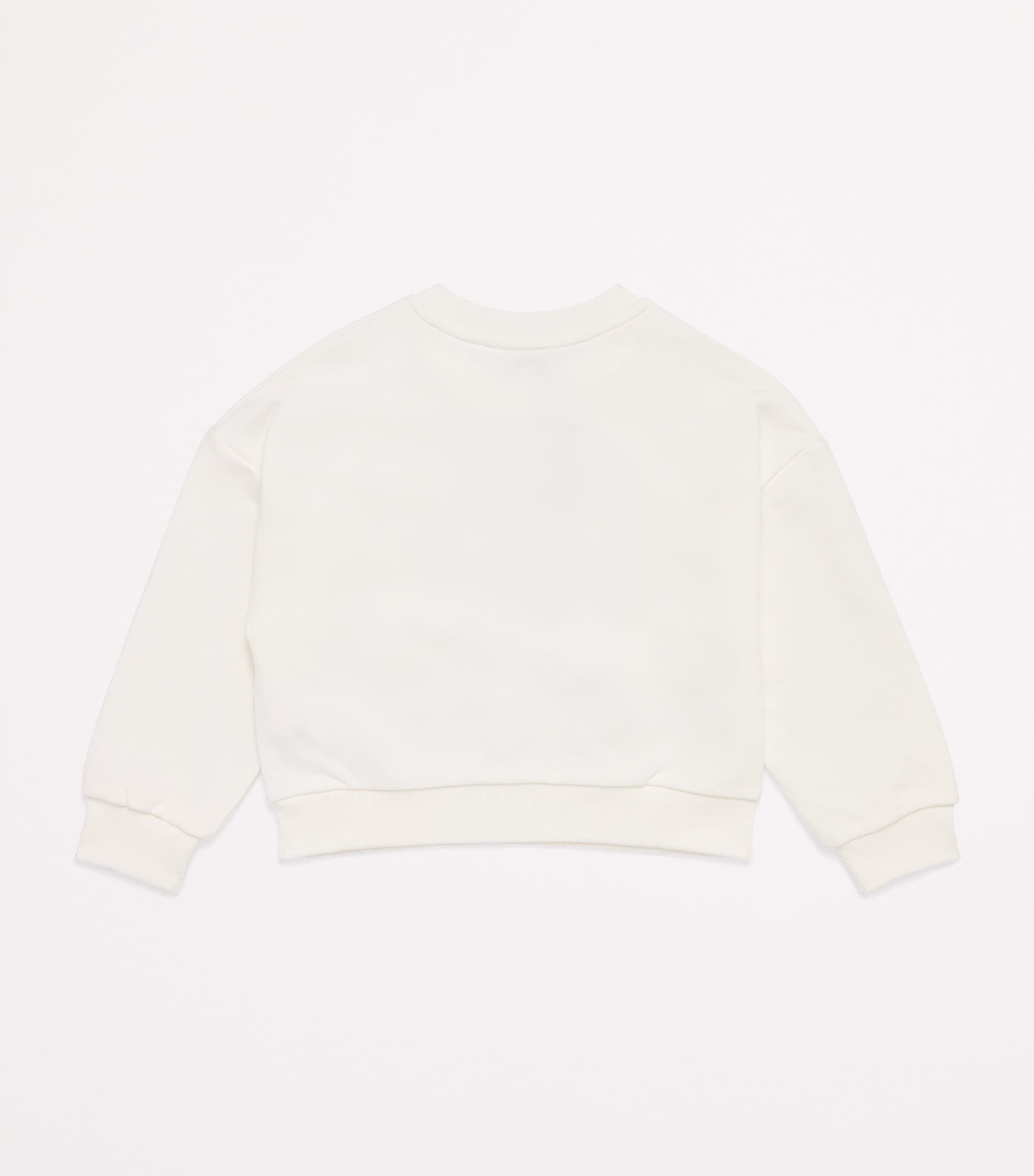 Kenzo Kids Cotton Flower Logo Sweatshirt (2-14 Years) Offwhite Image 2