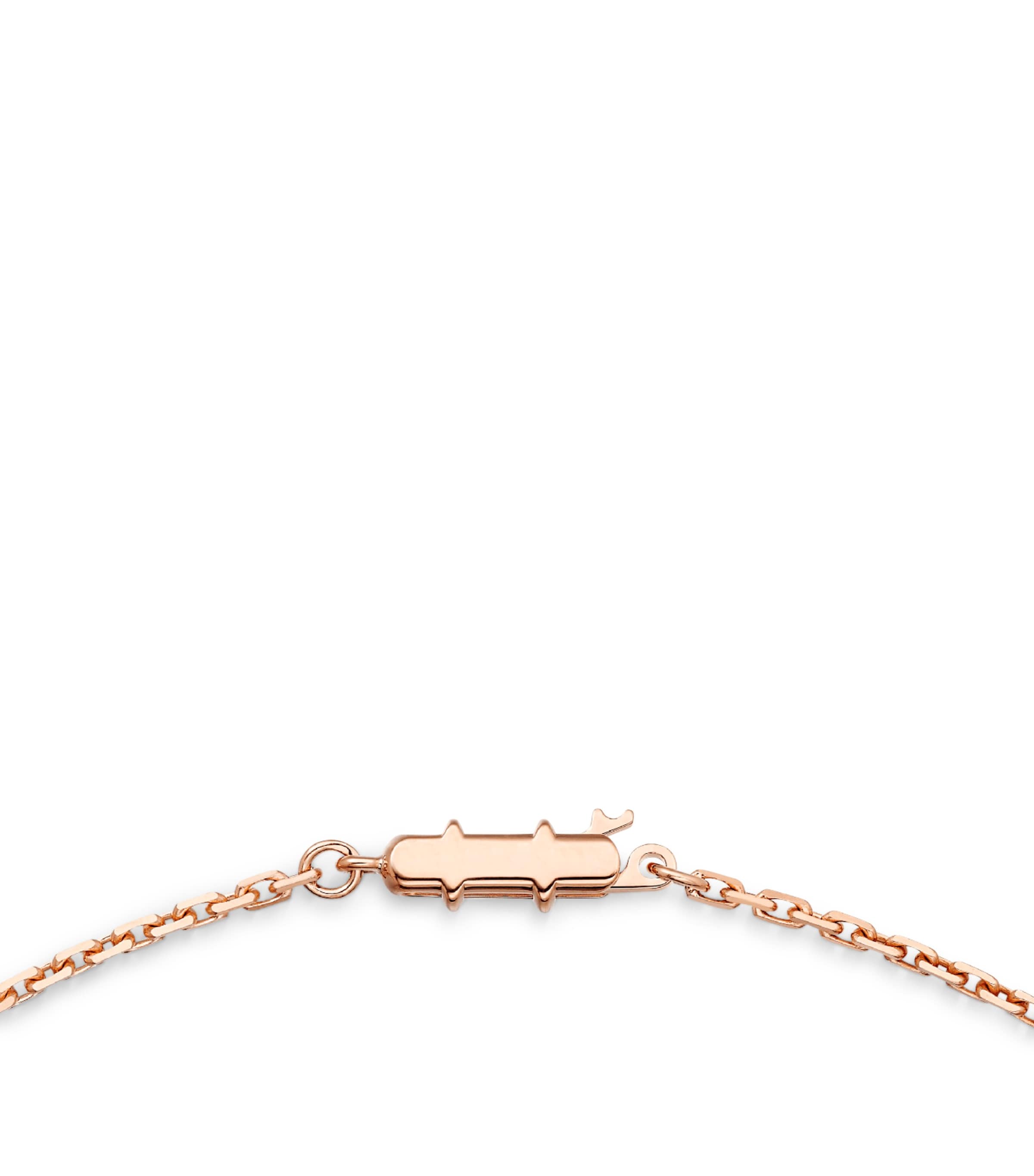 Rose Gold and Diamond LOVE Necklace ROSE GOLD Image 2