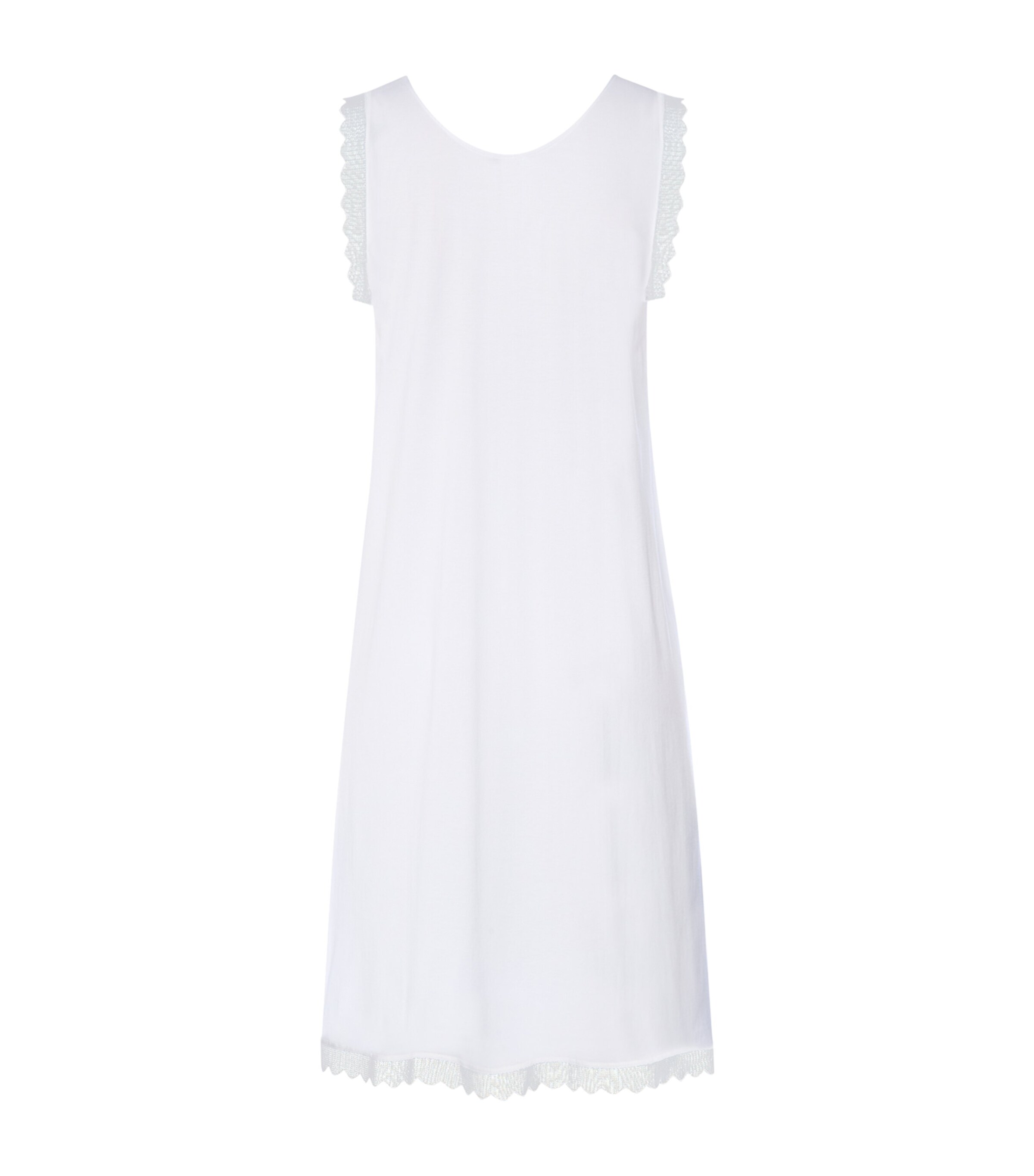 Hanro Womens Pima Cotton Inaya Nightdress White Image 4