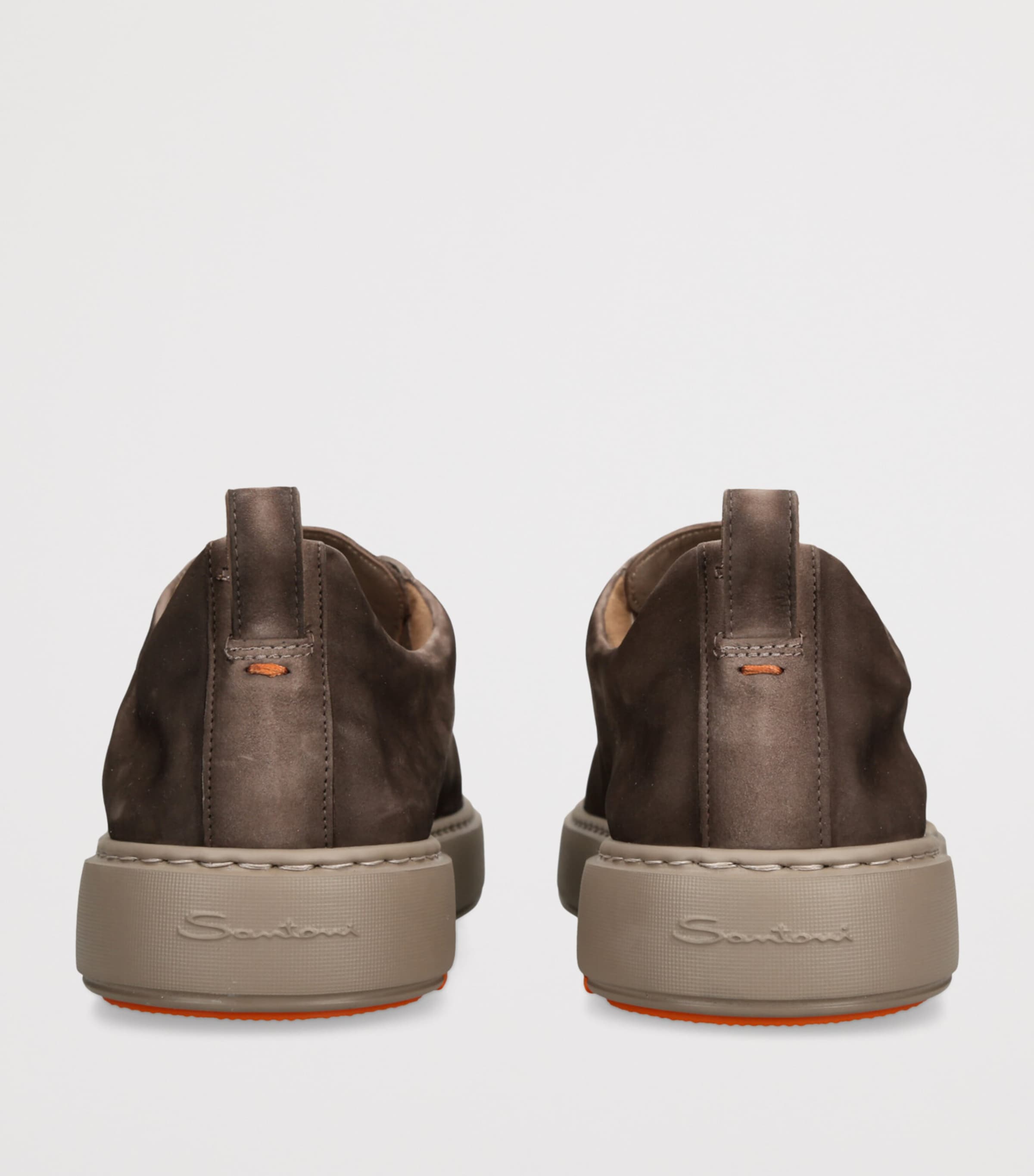 Santoni Leather Clean Icon Victory Sneakers Beige Image 2
