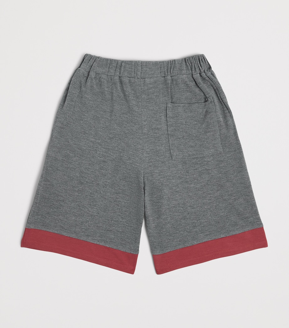 Homebody Kids Jersey Marlow Pyjama Shorts (4-16 Years) Mid Grey Image 2