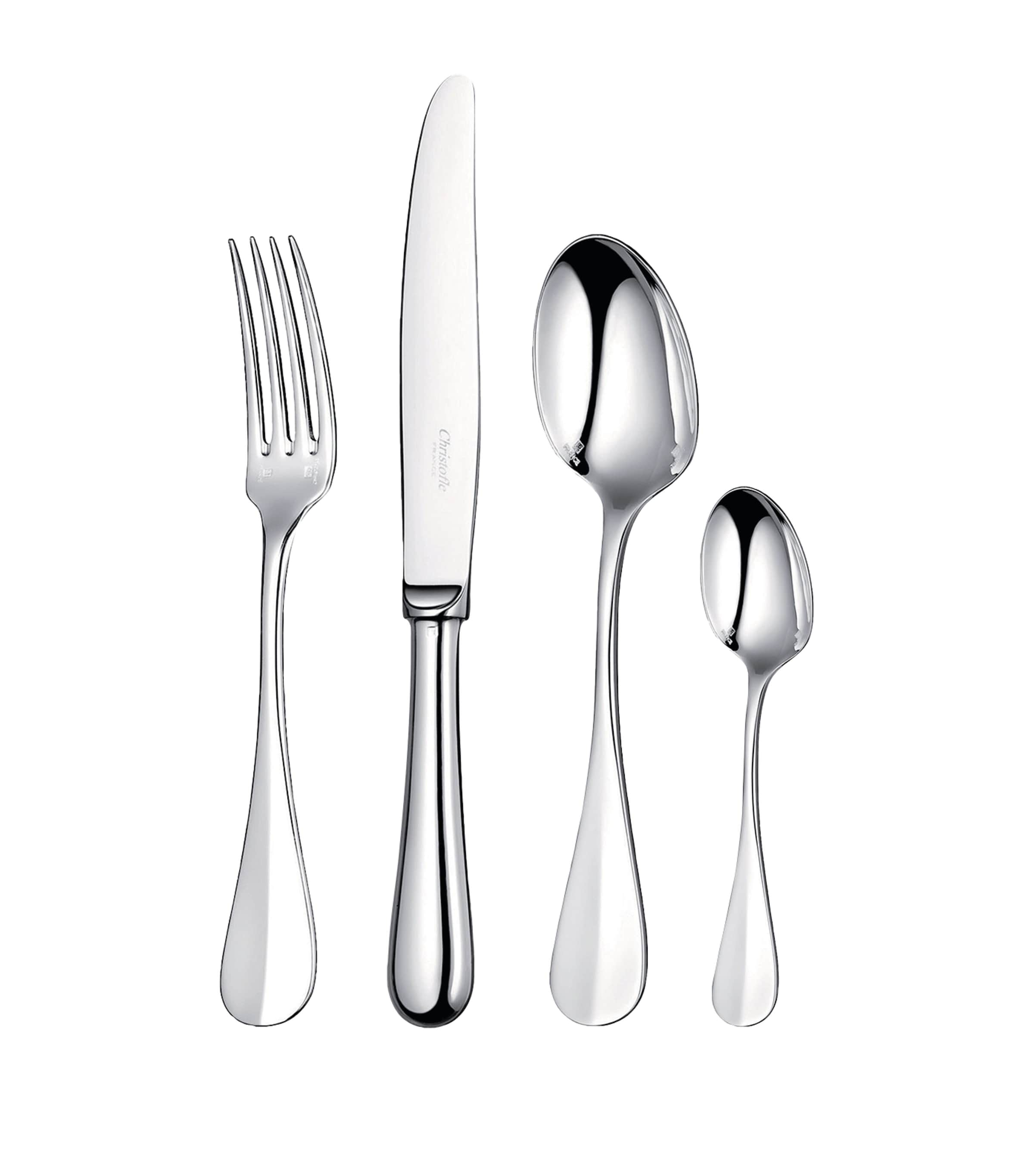 Christofle Fidélio Silver-plated 48-piece Cutlery Set In Metallic