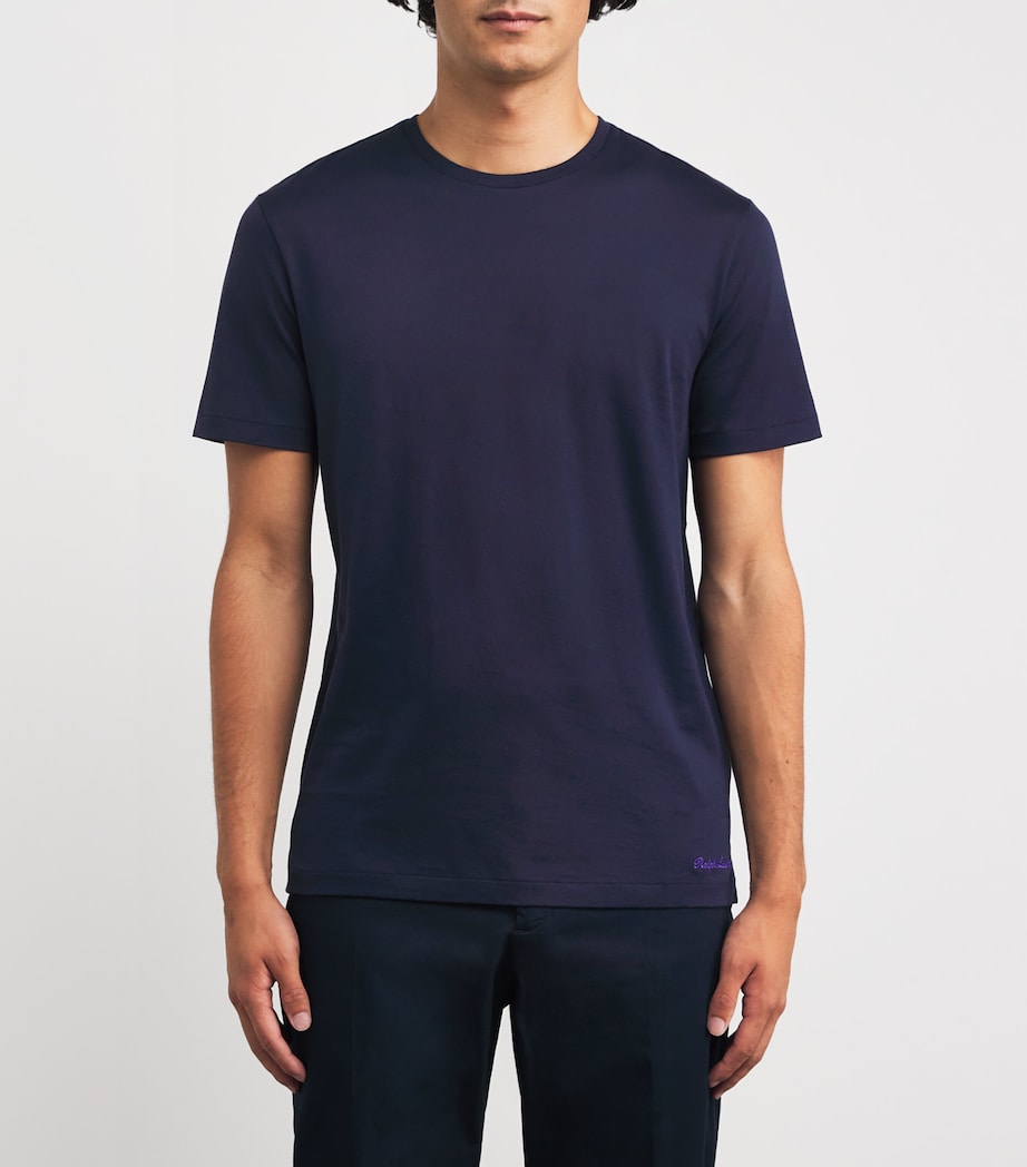 Cotton Interlock T-Shirt  CHAIRMAN NAVY Image 3