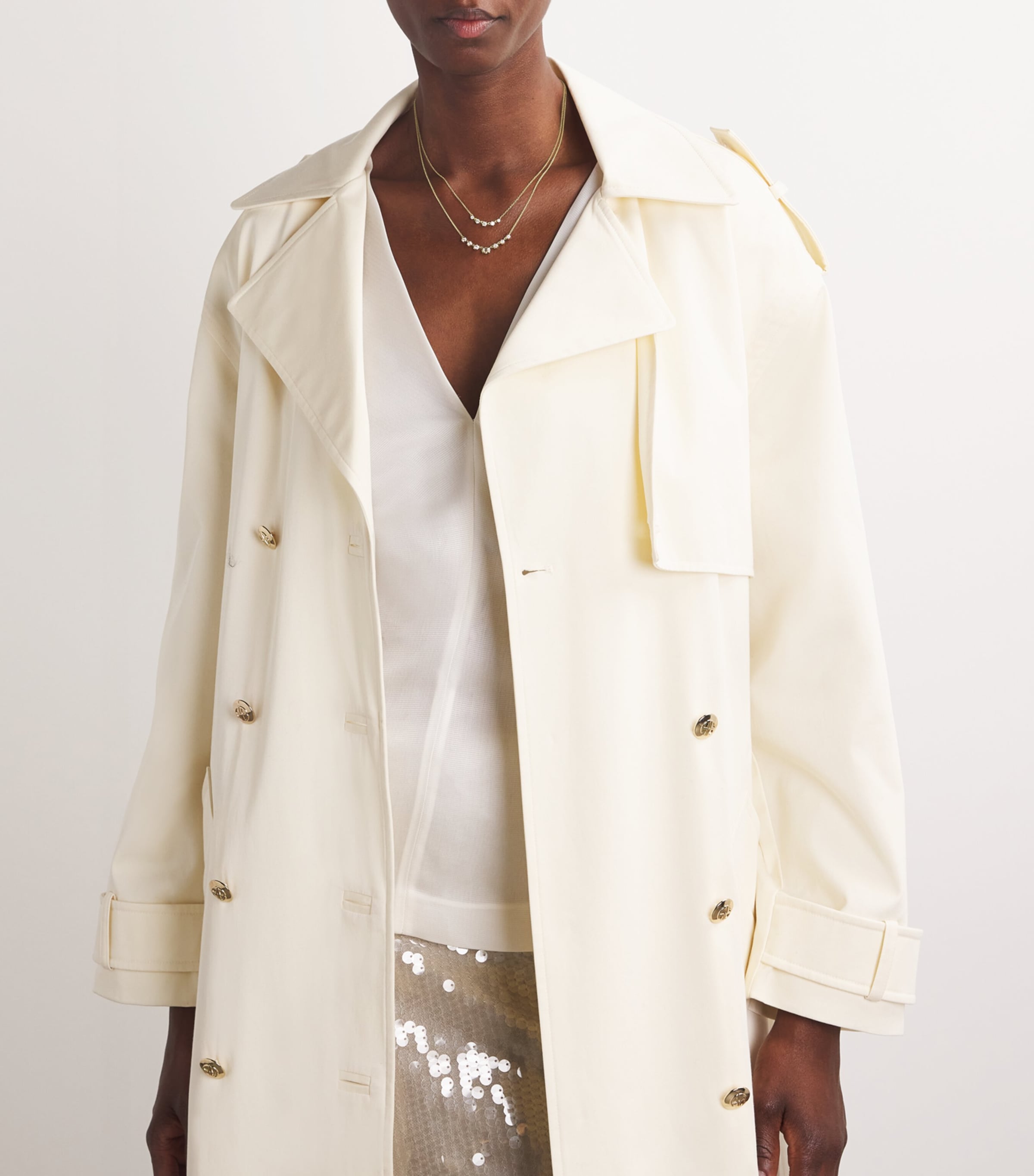 Mini Yellow Gold and Diamond Penelope Necklace YELLOW GOLD Image 4