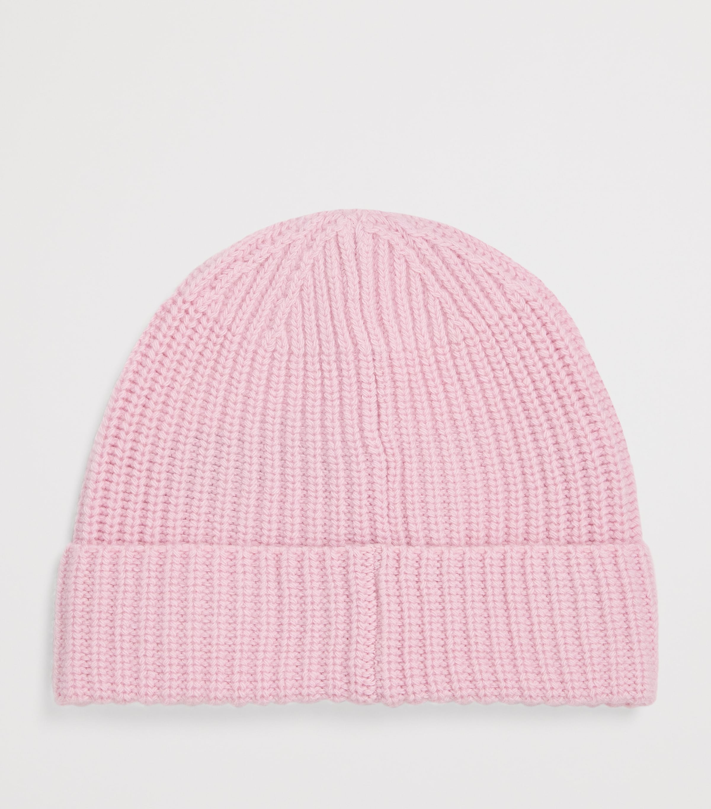 Virgin Wool Ribbed Beanie V0080 Image 2