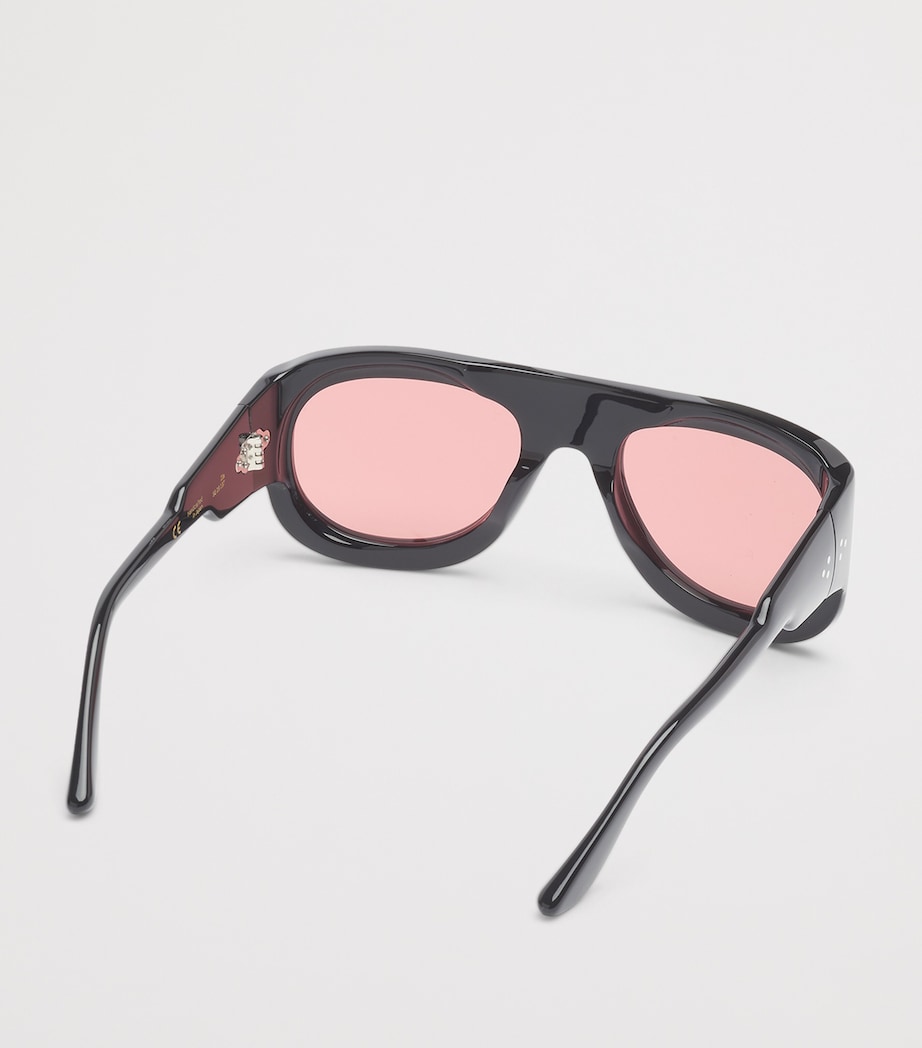 Acetate Zia Sunglasses BLACK/ WARDI Image 4