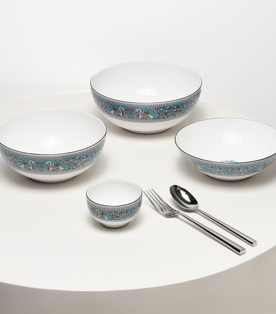 Wedgwood Florentine Soup/Noodle Bowl (20cm) Turquoise Image 7